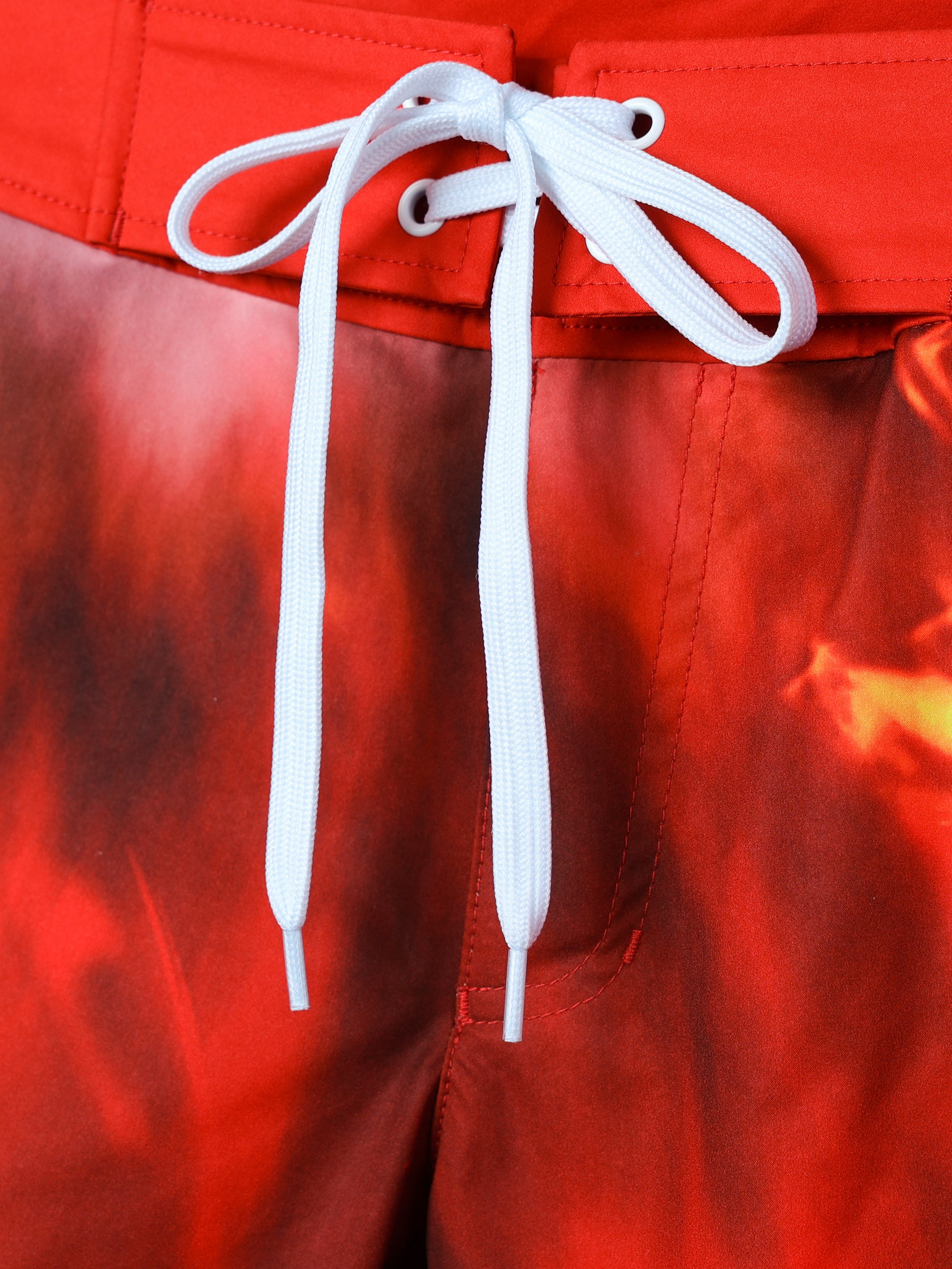 FLAME GRAPHIC SURF SHORTS