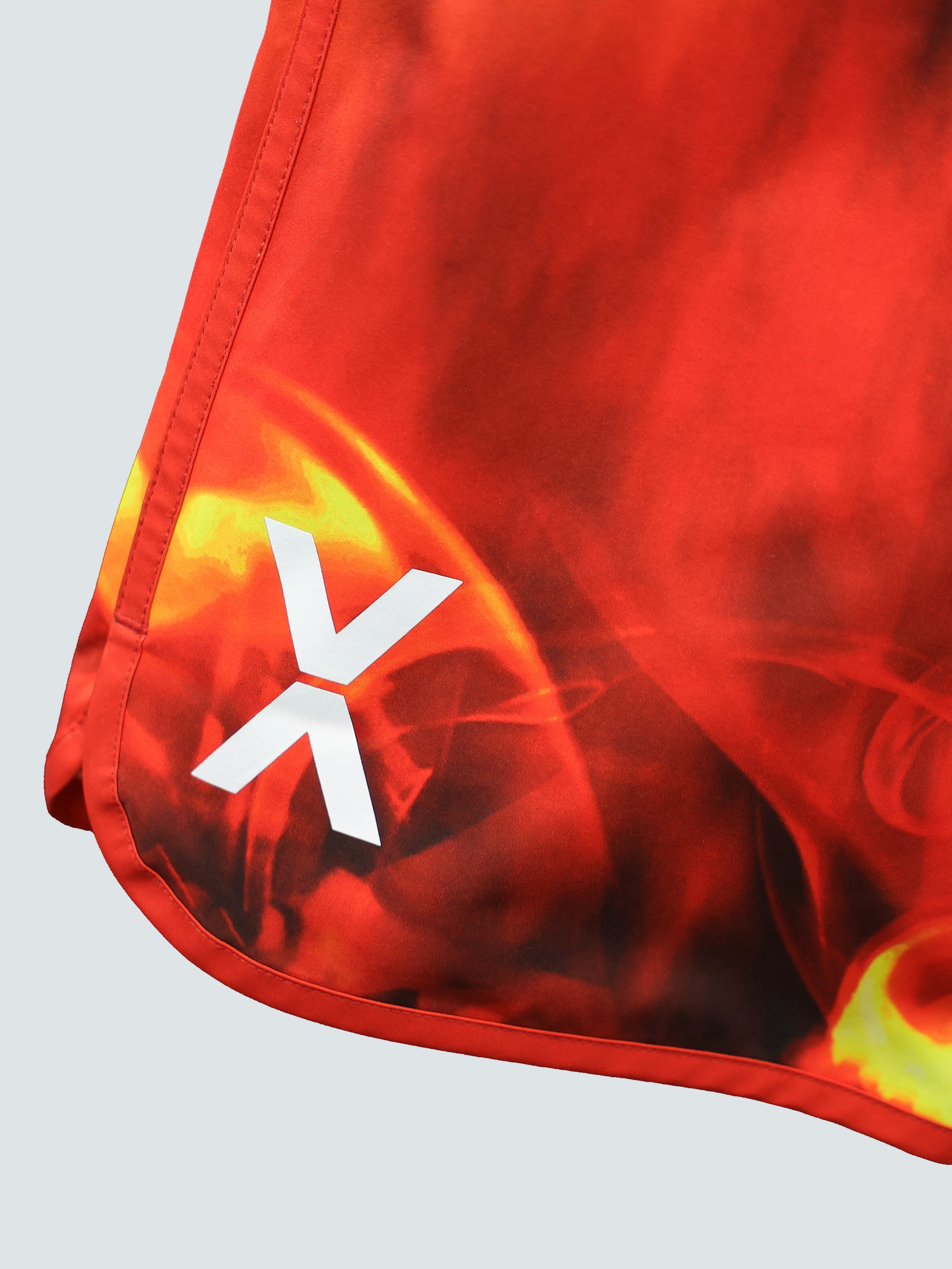 FLAME GRAPHIC SURF SHORTS