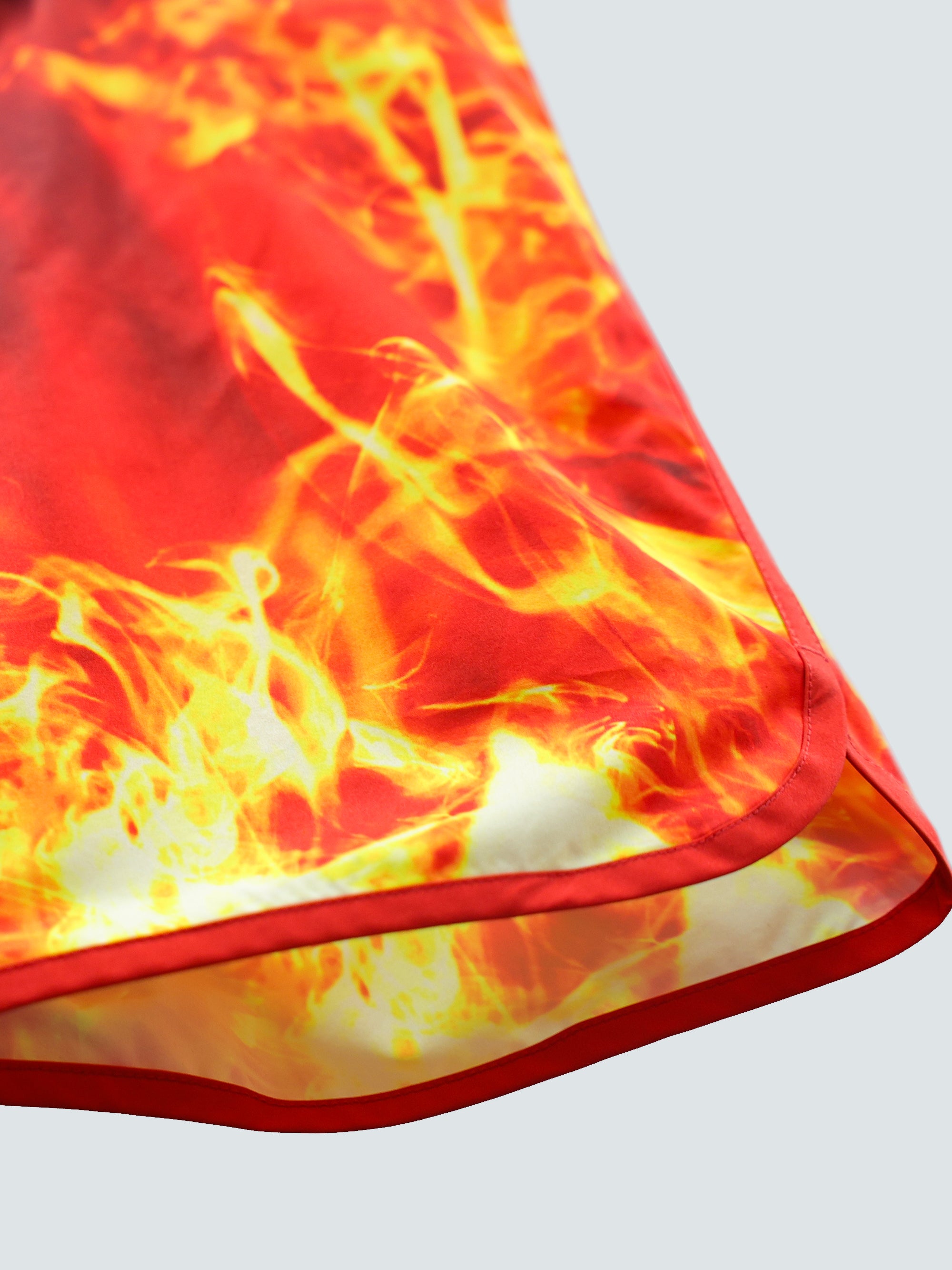 FLAME GRAPHIC SURF SHORTS