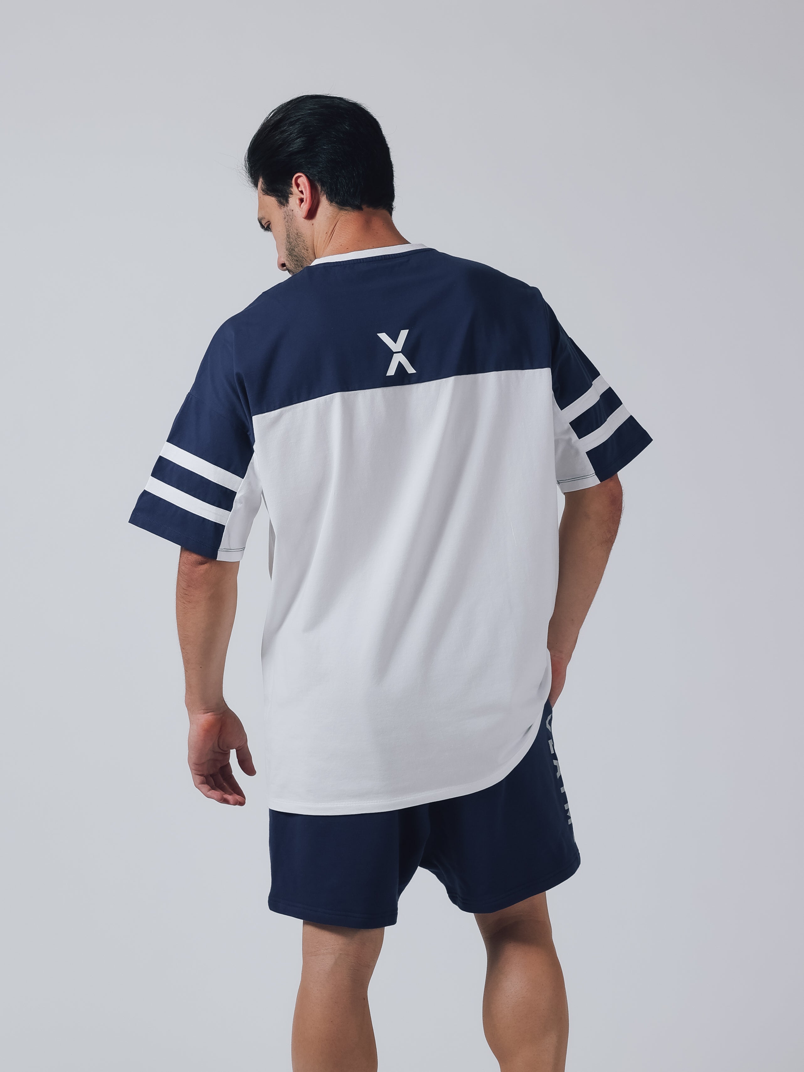 SHORT SLEEVE BIG T-SHIRT【OFFWHITE×NAVY】