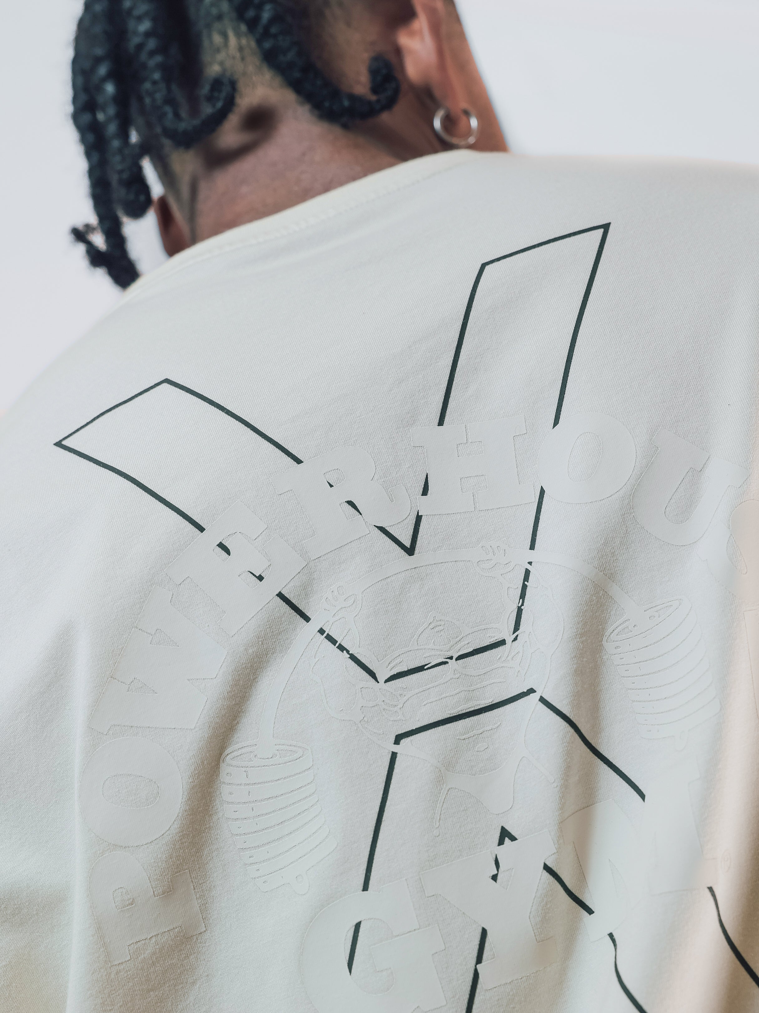 POWER HOUSE LOGO BIG T-SHIRT【IVORY】