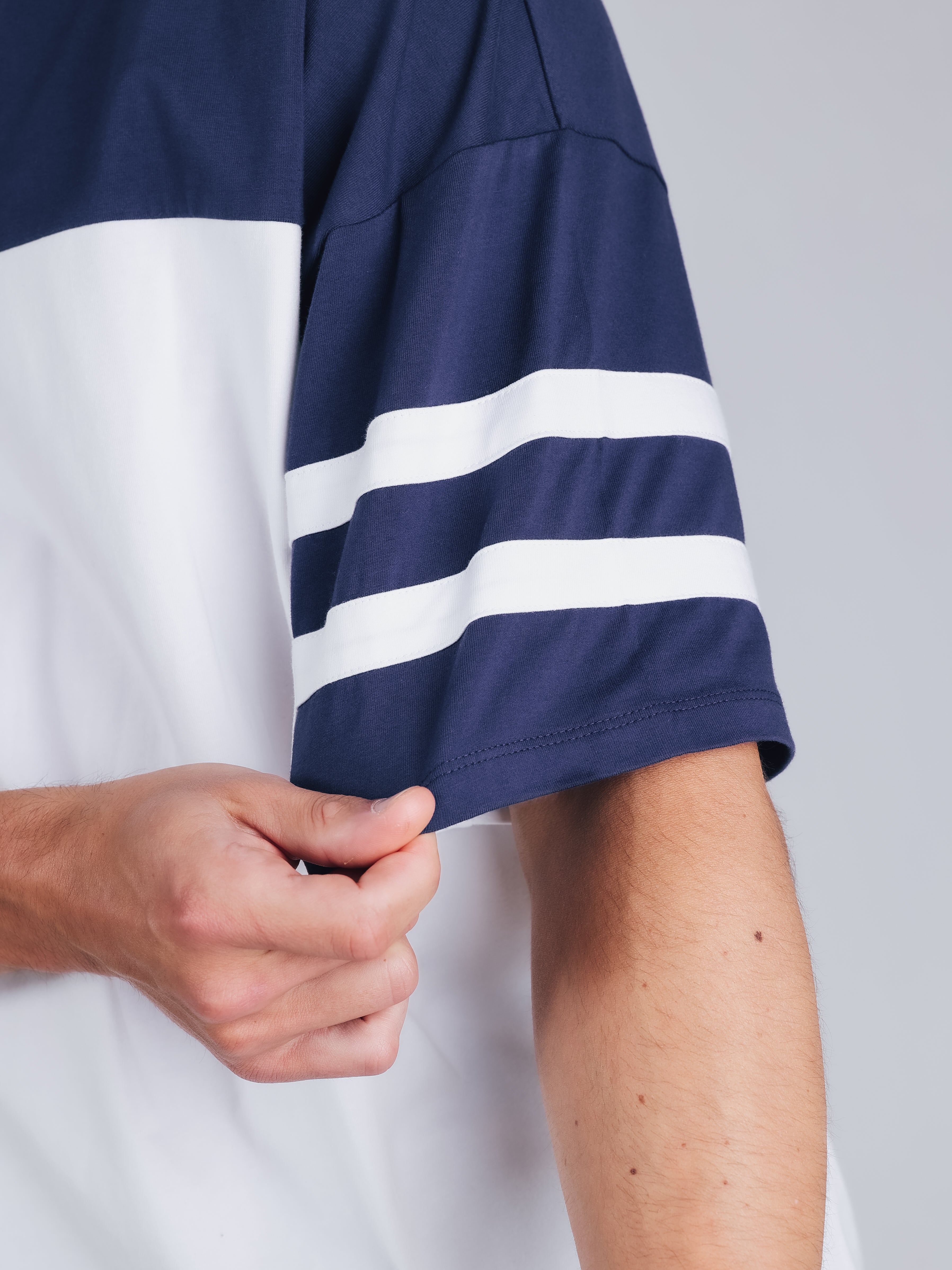 SHORT SLEEVE BIG T-SHIRT【OFFWHITE×NAVY】