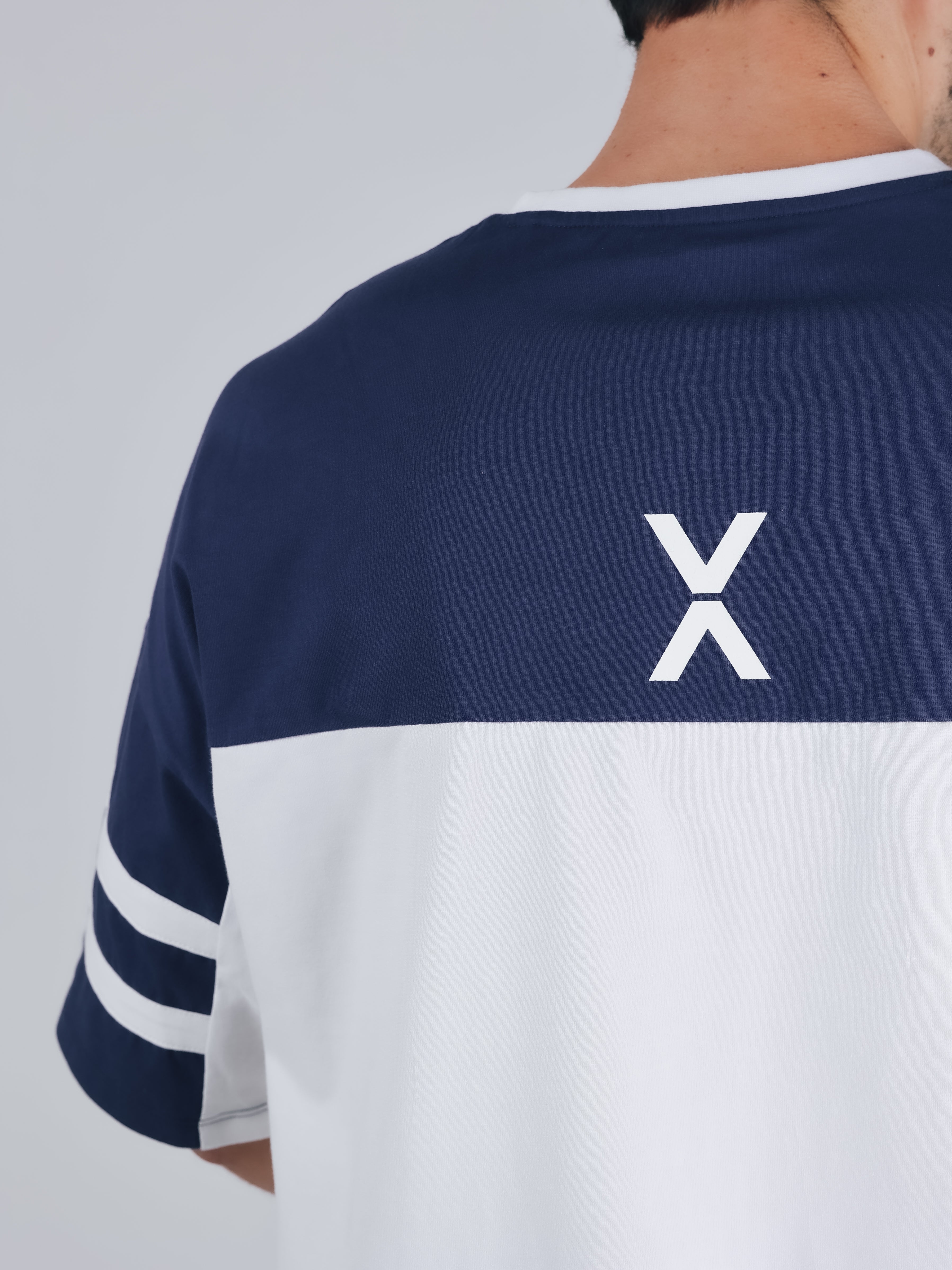 SHORT SLEEVE BIG T-SHIRT【OFFWHITE×NAVY】