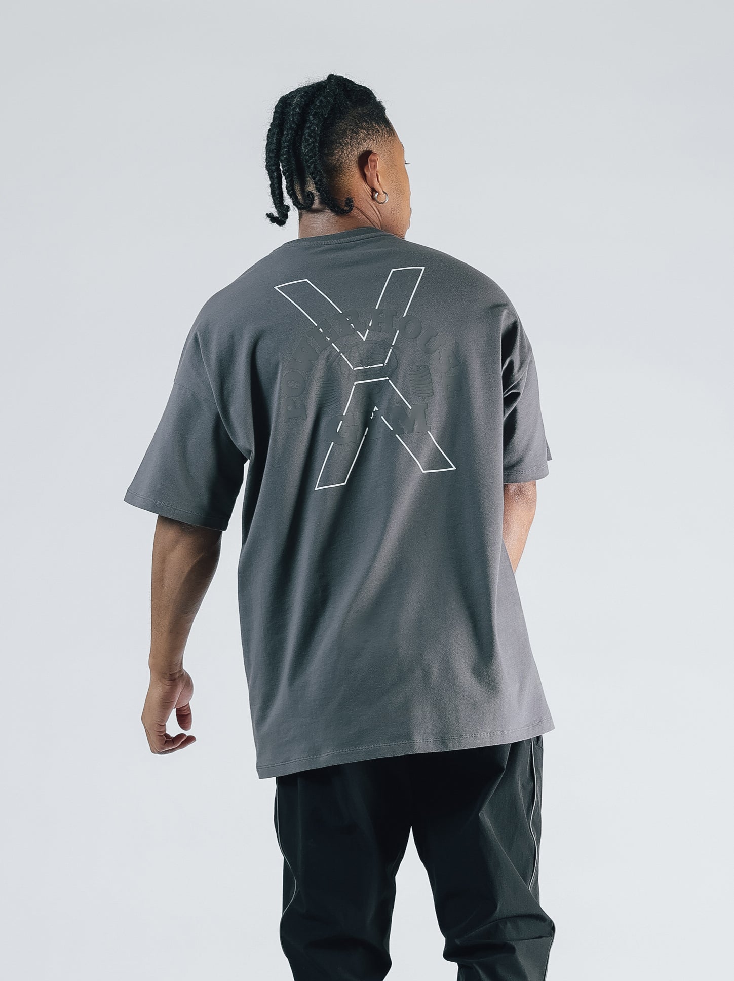 POWER HOUSE LOGO BIG T-SHIRT【CHARCOAL】