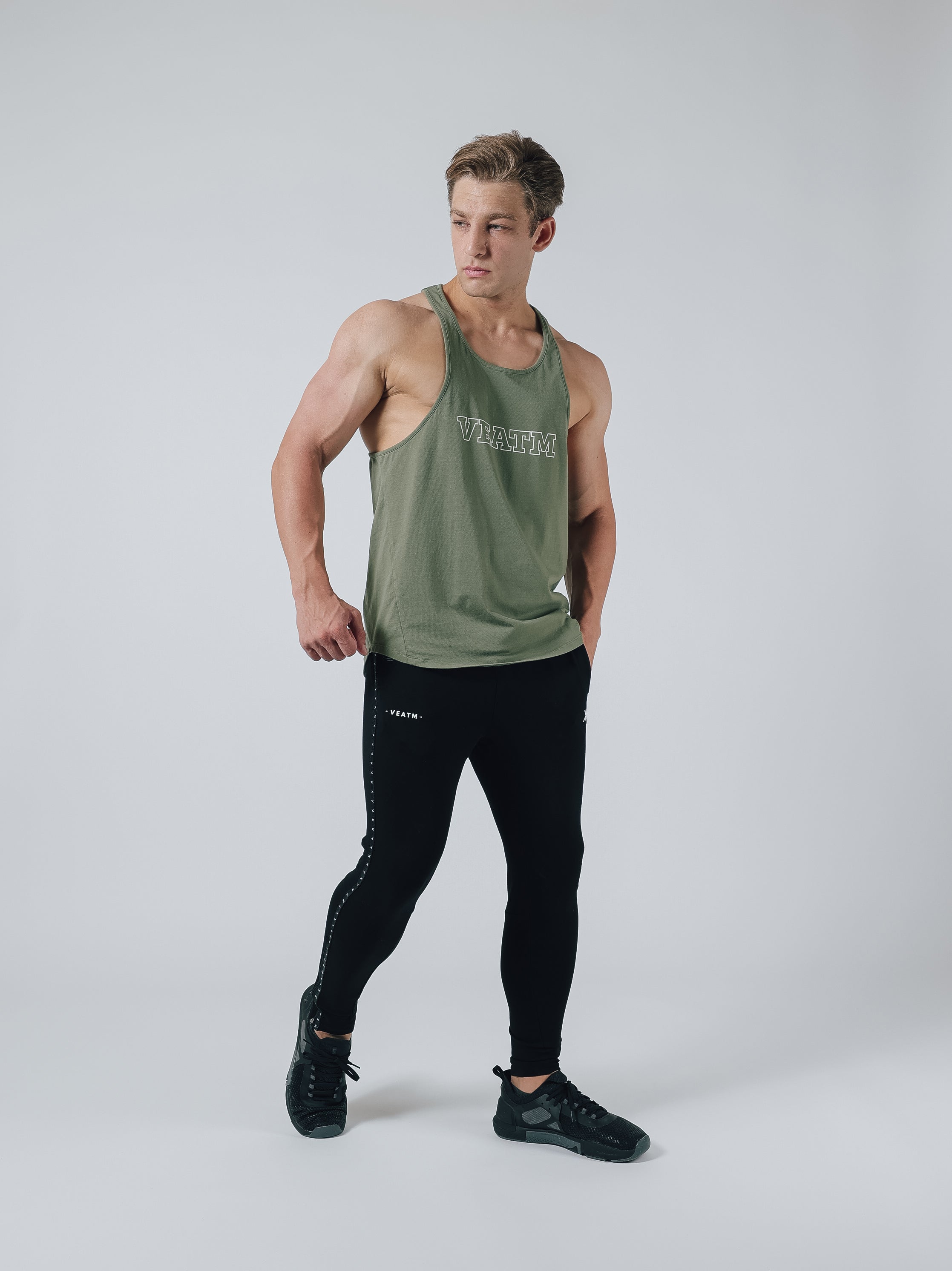 YBACK TANK TOP【KHAKI】