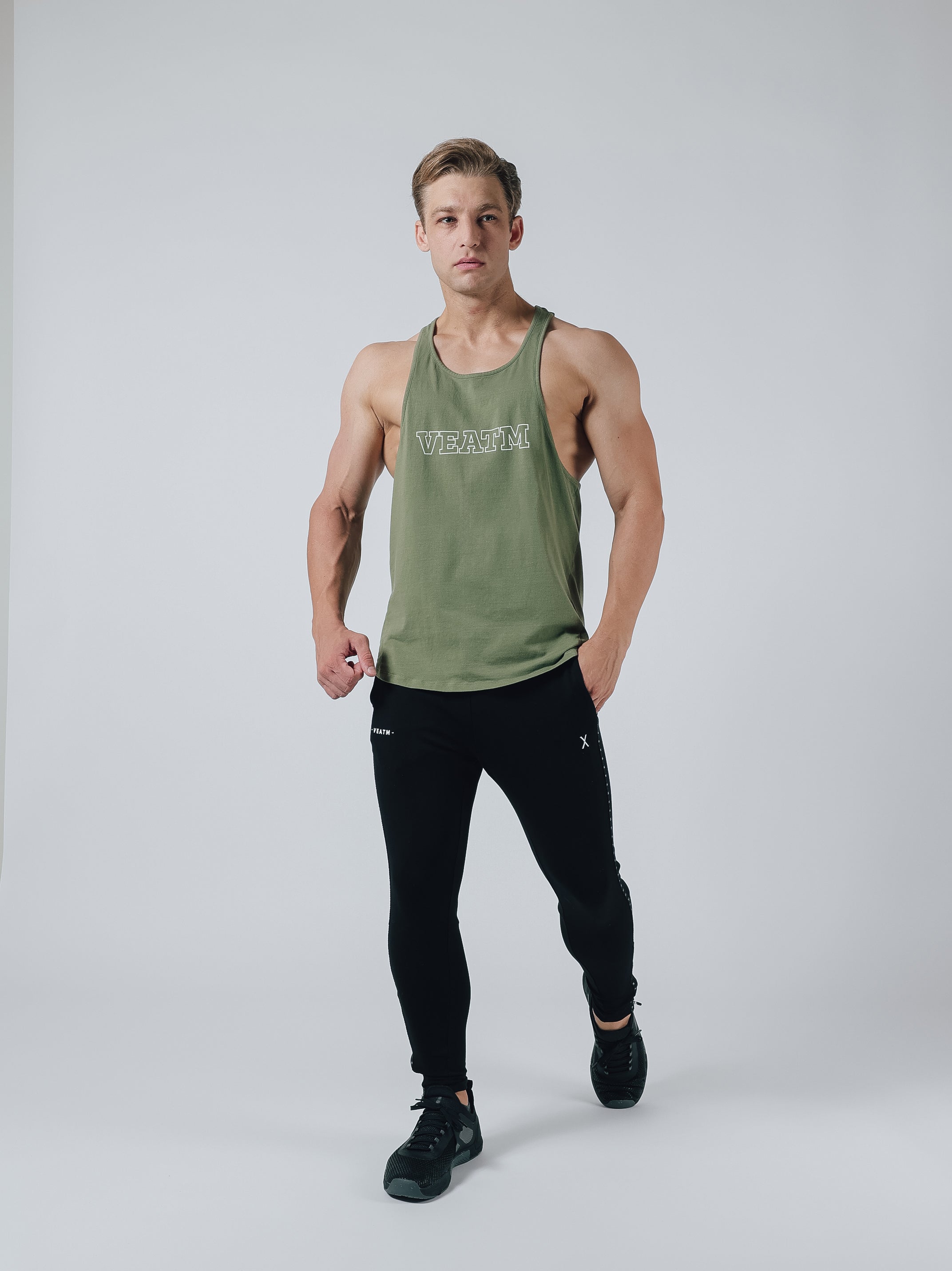 YBACK TANK TOP【KHAKI】