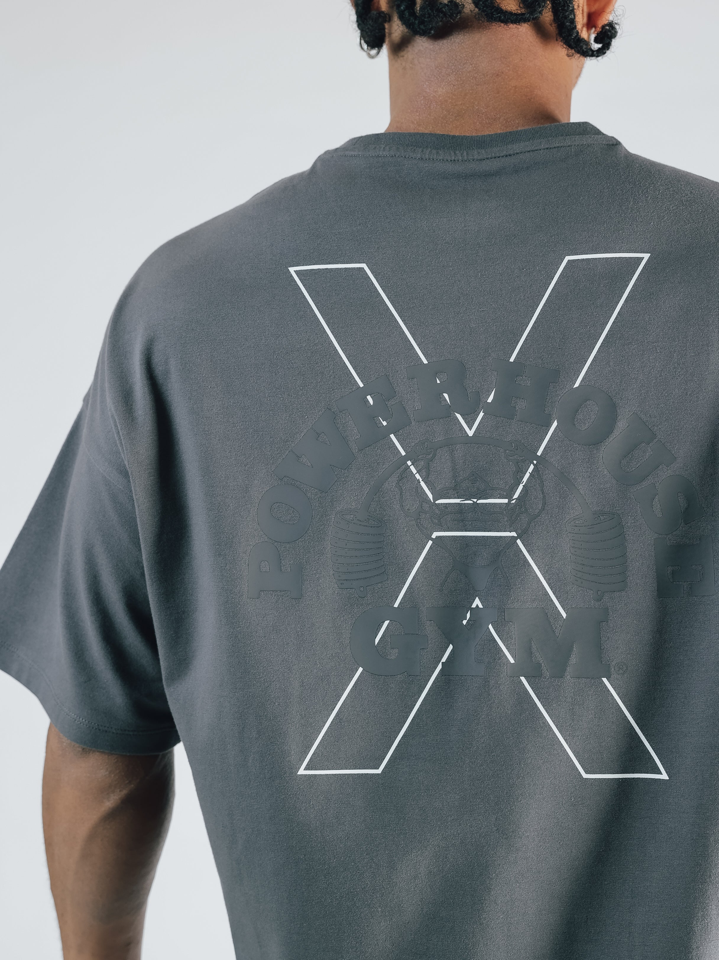 POWER HOUSE LOGO BIG T-SHIRT【CHARCOAL】