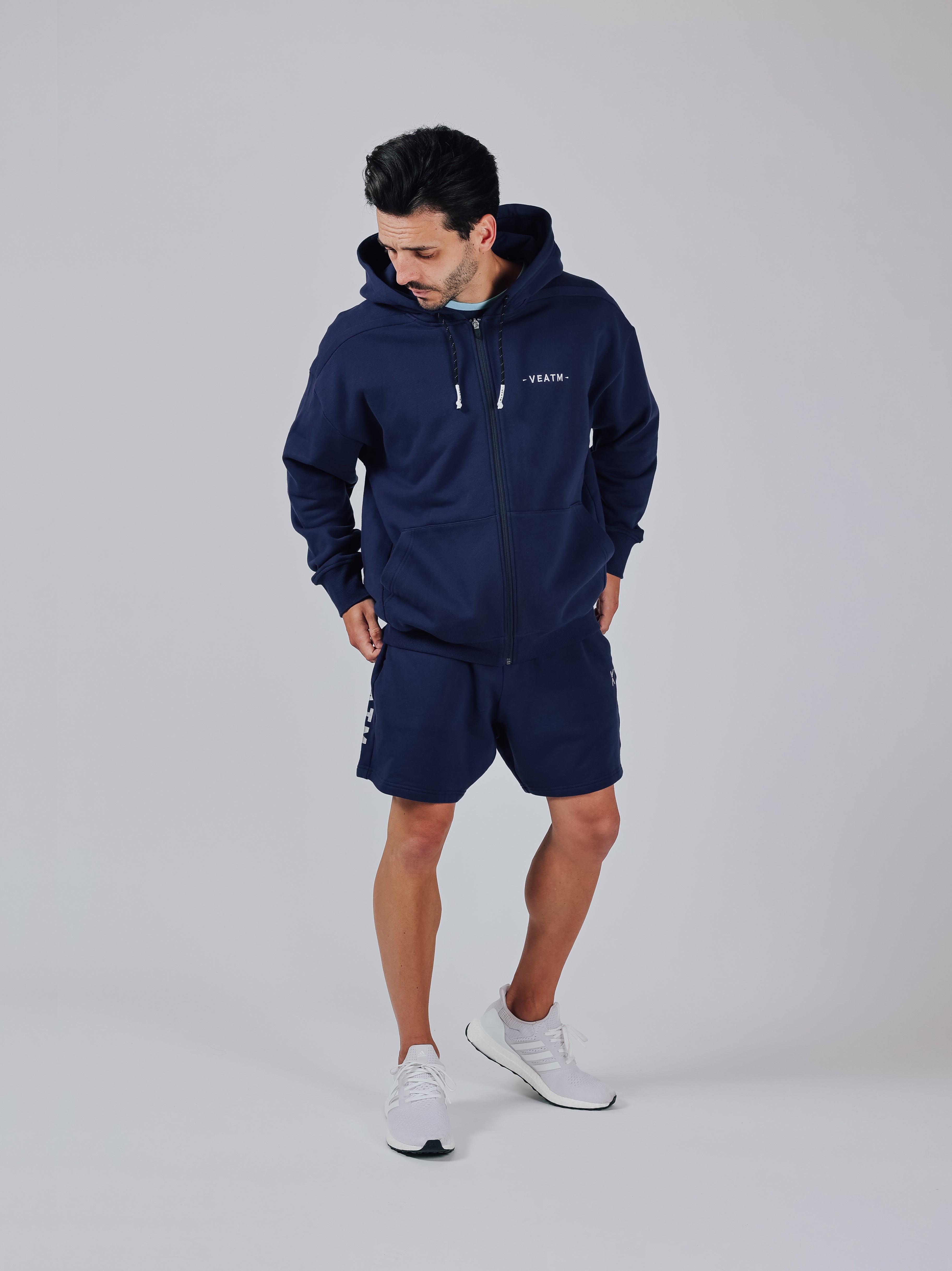 SWEAT FULL ZIP HOODIE【NAVY】