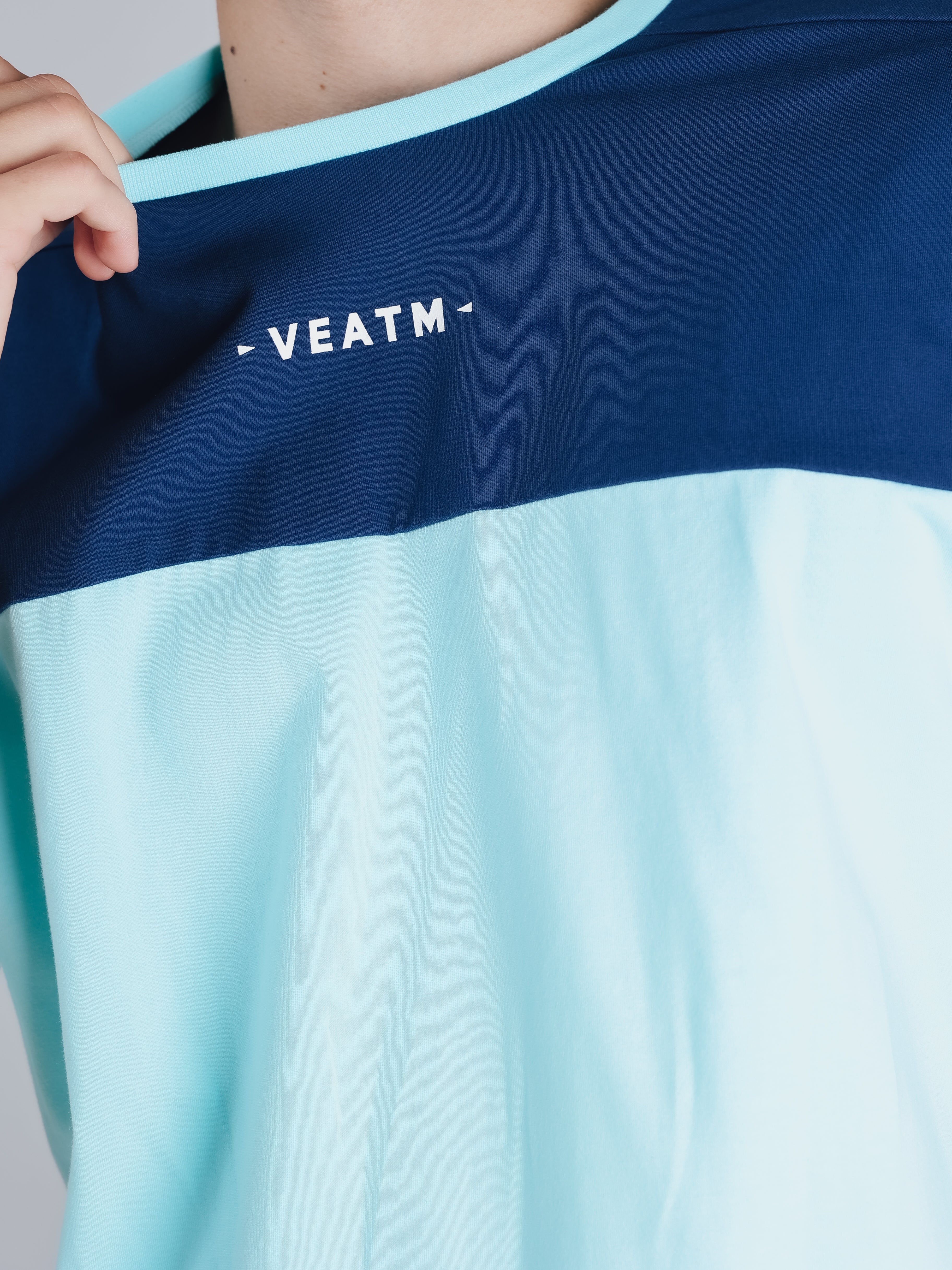 SHORT SLEEVE BIG T-SHIRT【SAX×NAVY】