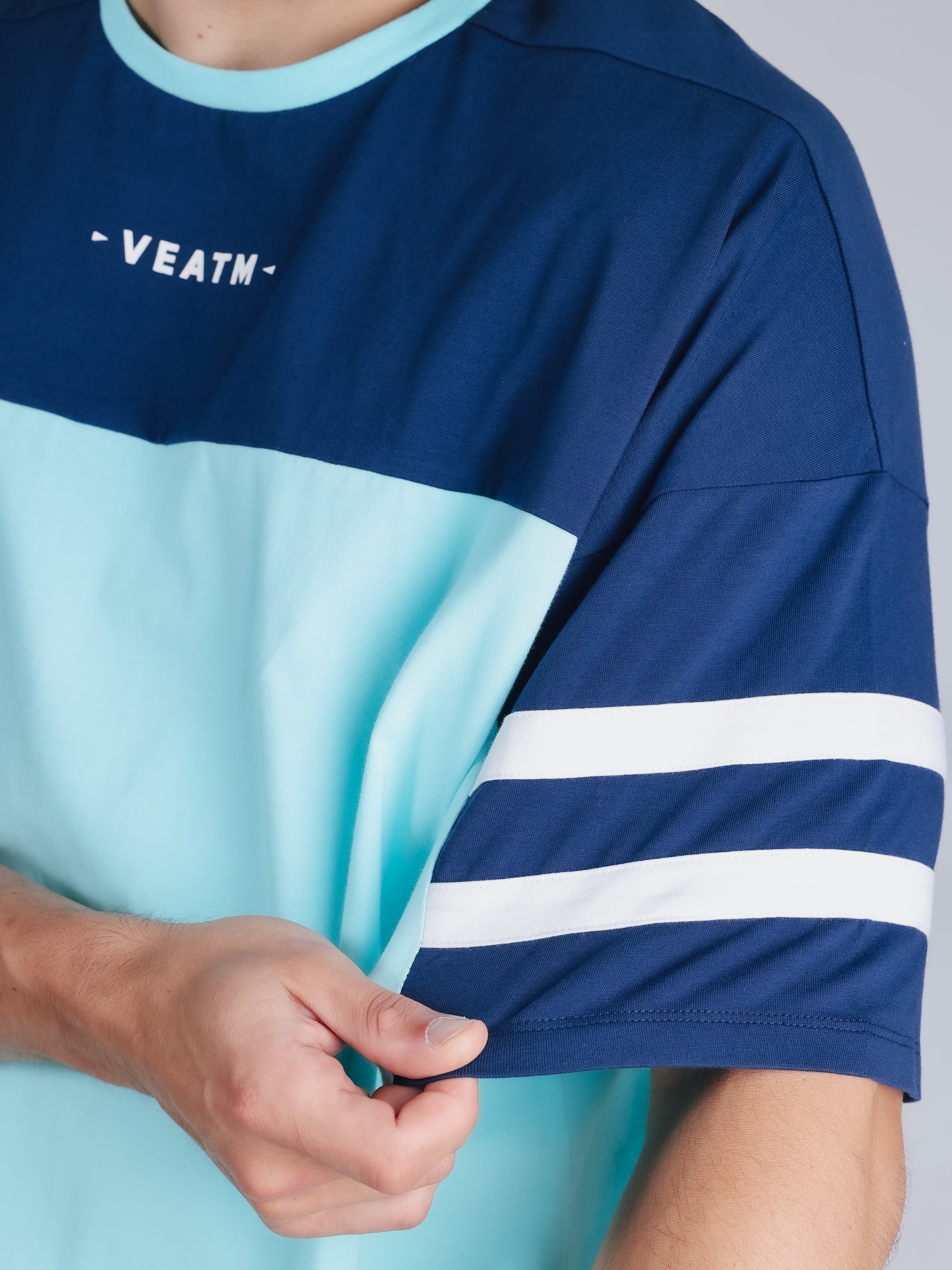 SHORT SLEEVE BIG T-SHIRT【SAX×NAVY】