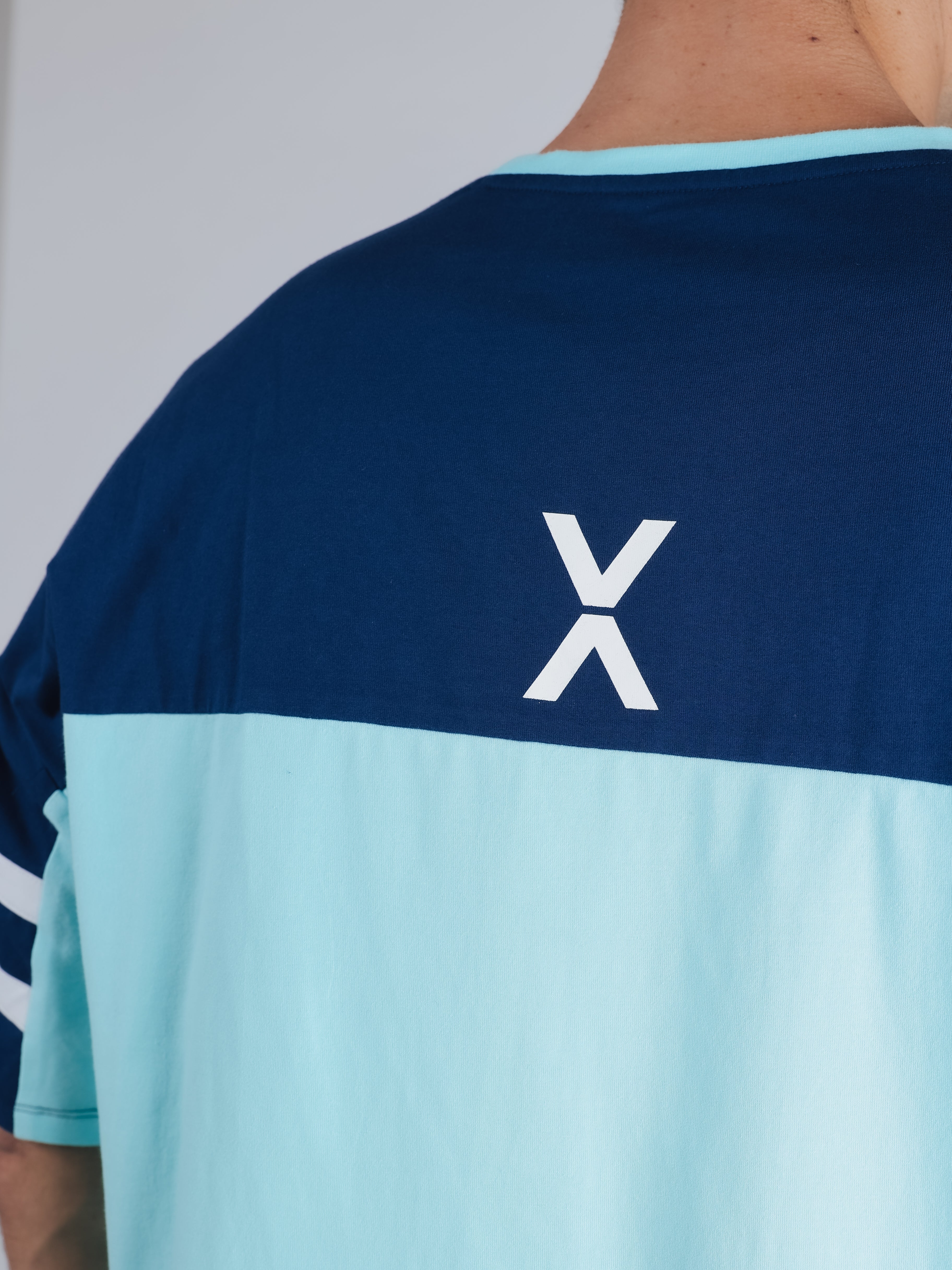 SHORT SLEEVE BIG T-SHIRT【SAX×NAVY】