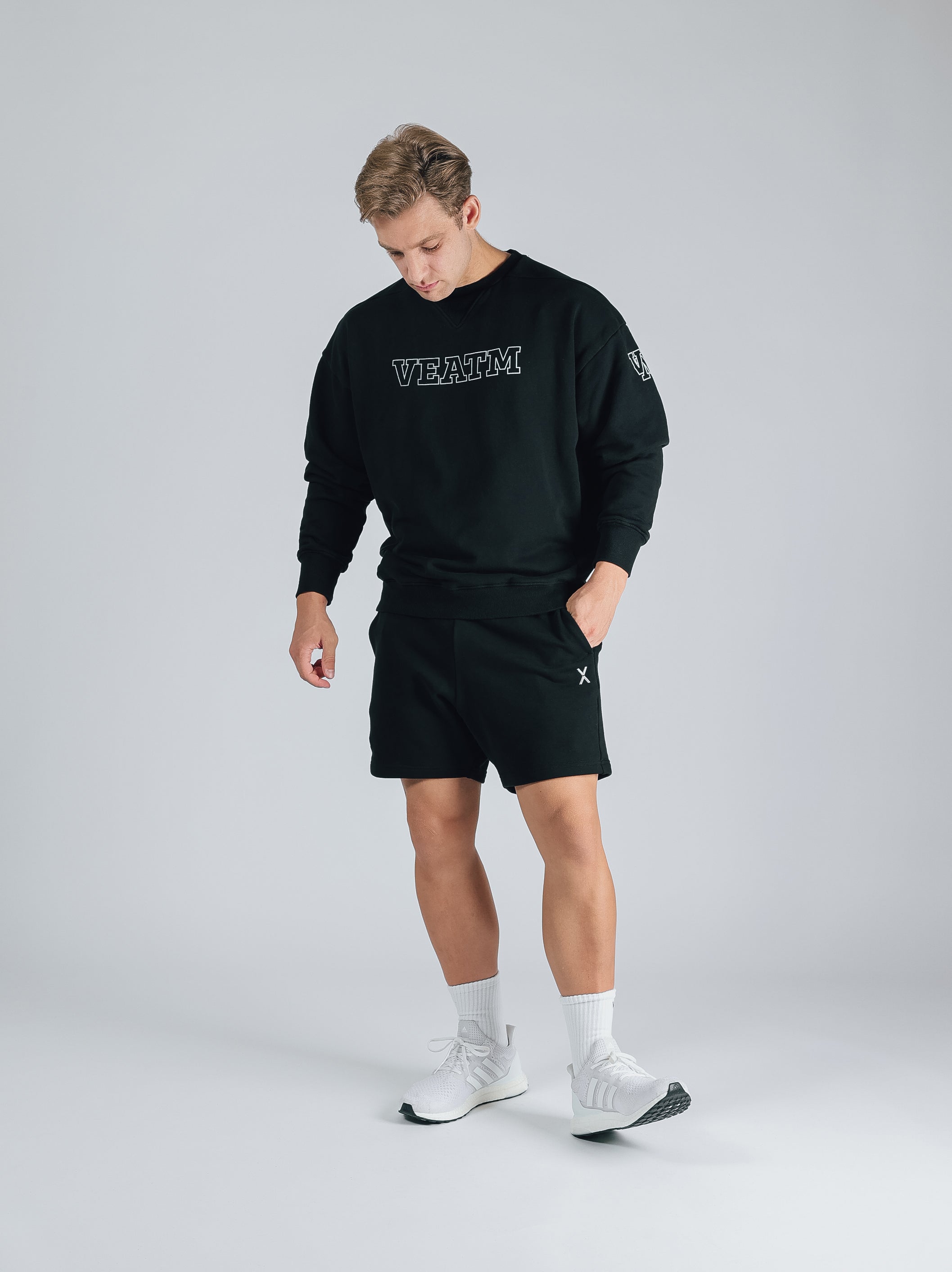 SWEAT CREW NECK PULLOVER【BLACK】