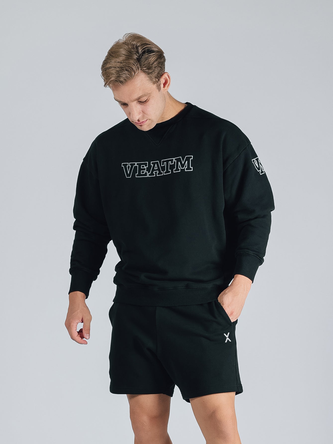 SWEAT CREW NECK PULLOVER【BLACK】