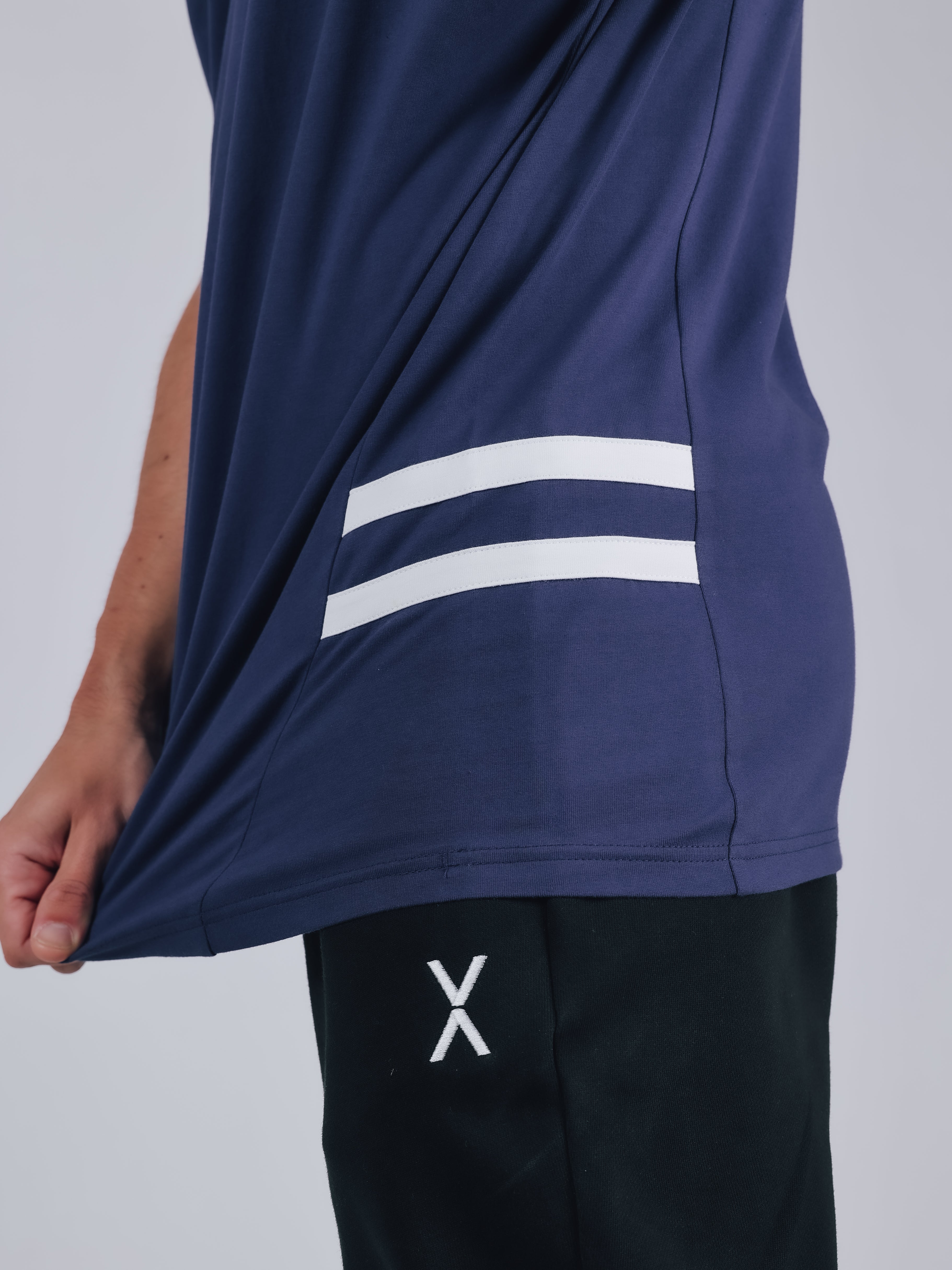 NO SLEEVE TOPS【NAVY×OFFWHITE】