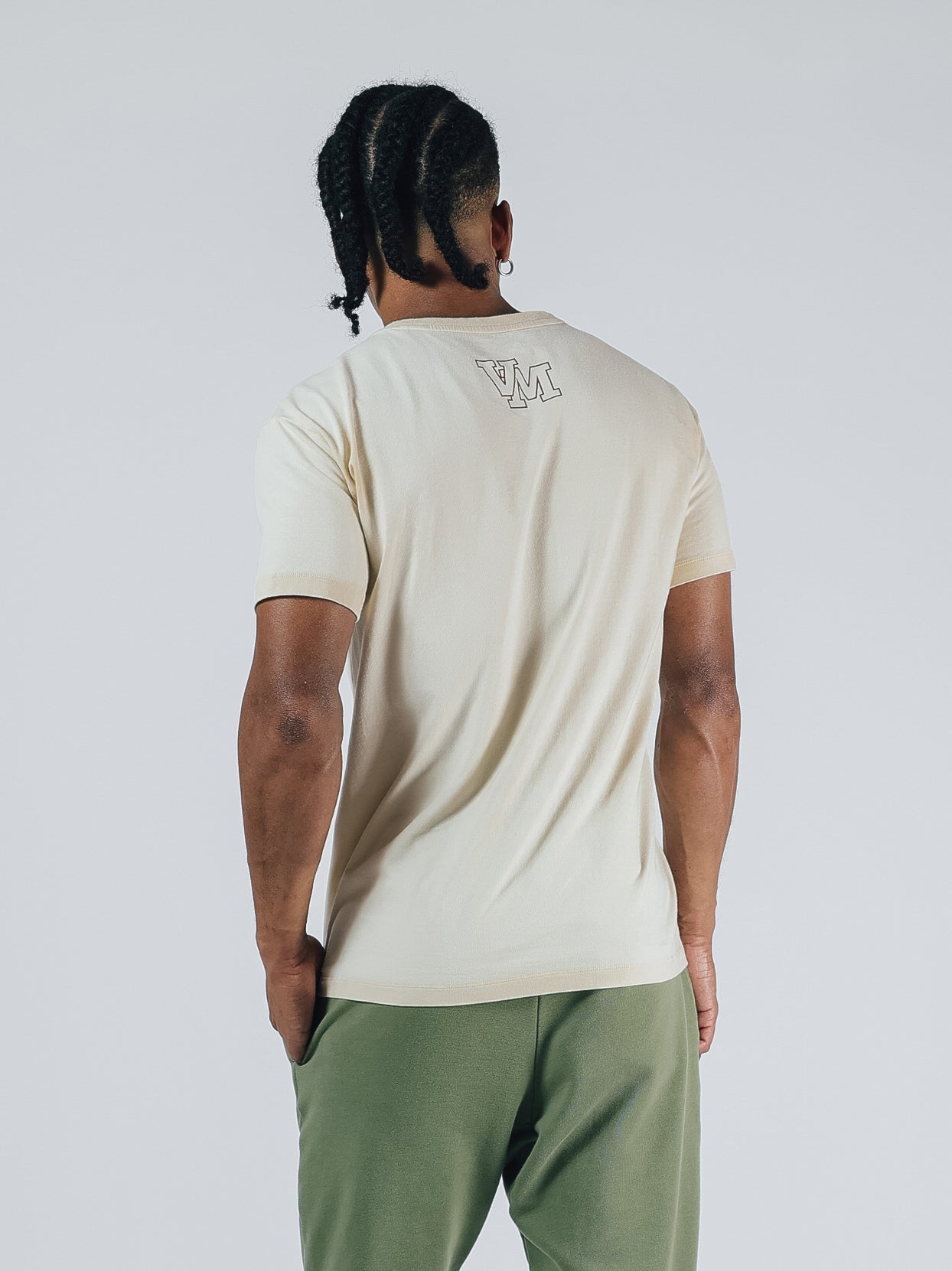 SHORT SLEEVE SLIM T-SHIRT【IVORY】