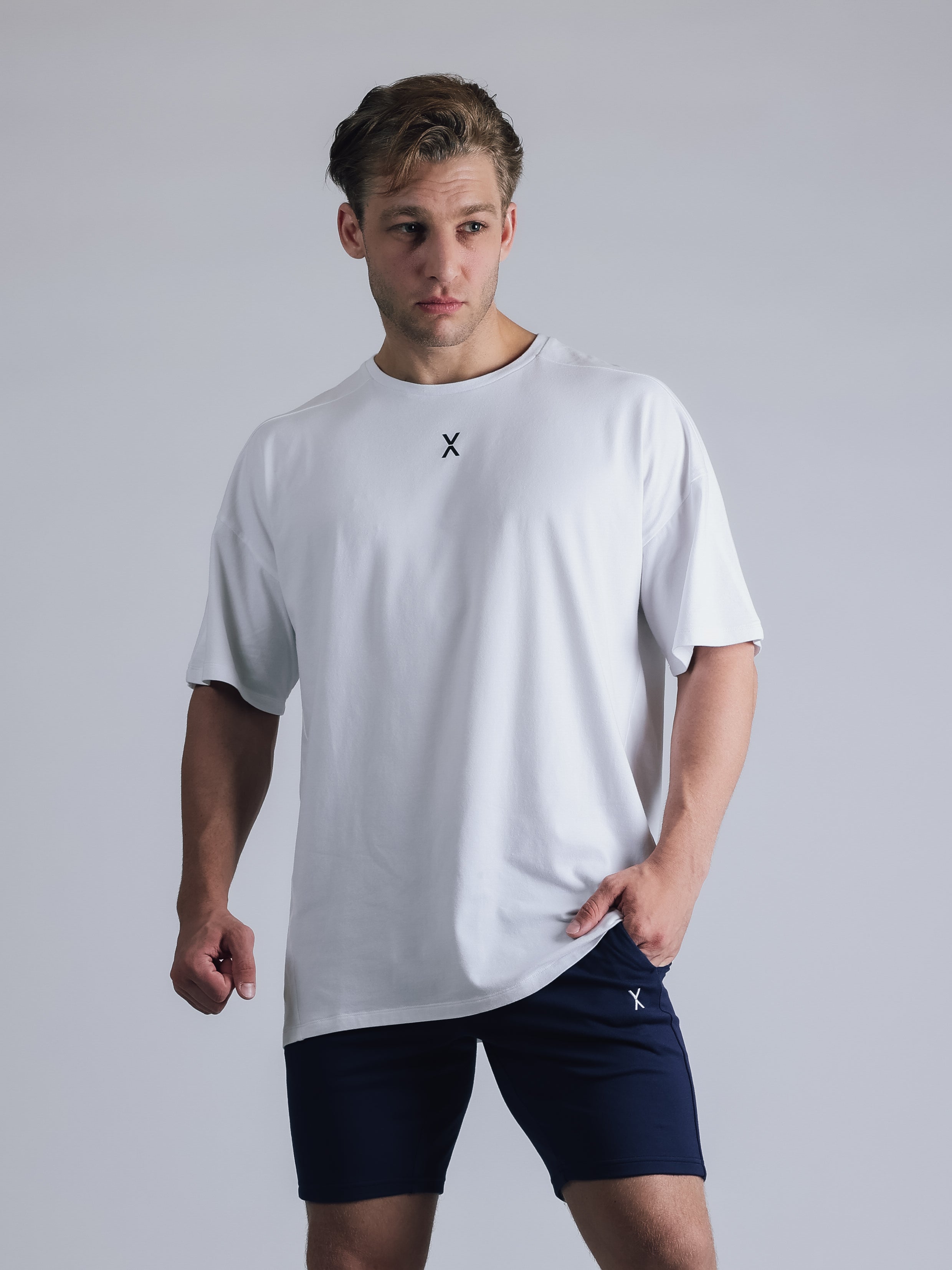 BACK LOGO SHORT SLEEVE BIG T-SHIRT【OFF WHITE】