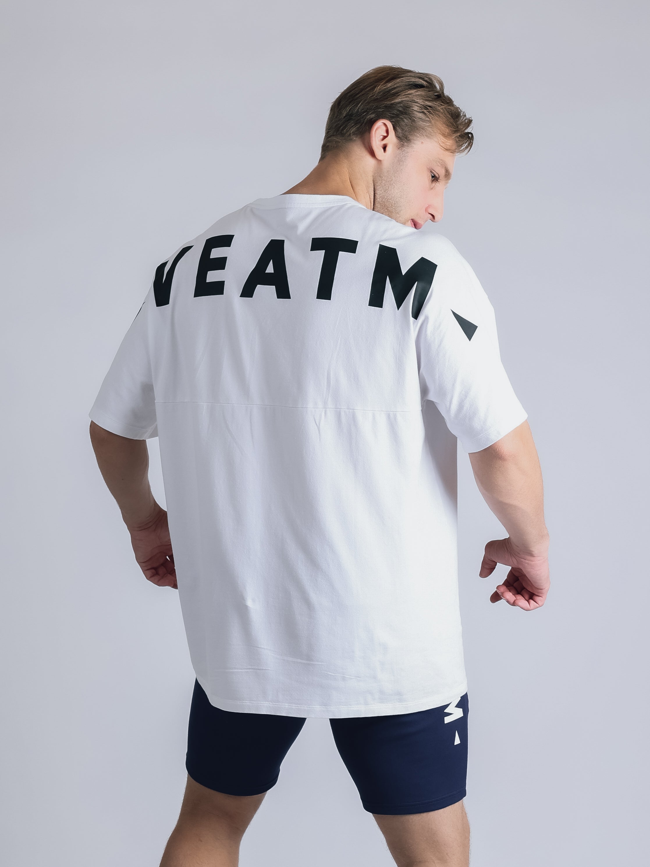 BACK LOGO SHORT SLEEVE BIG T-SHIRT【OFF WHITE】