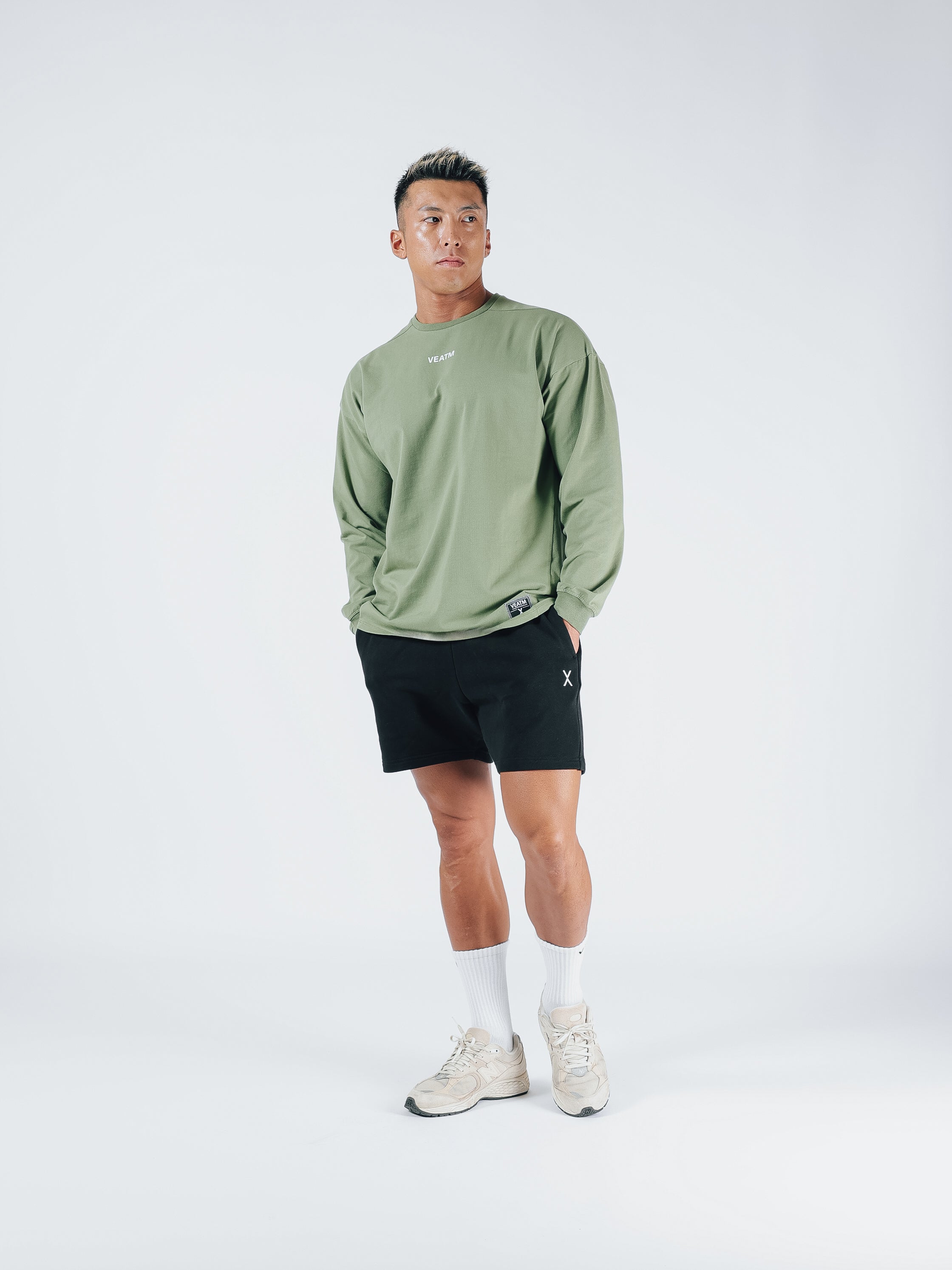 LONG SLEEVE BIG T-SHIRT【KHAKI】