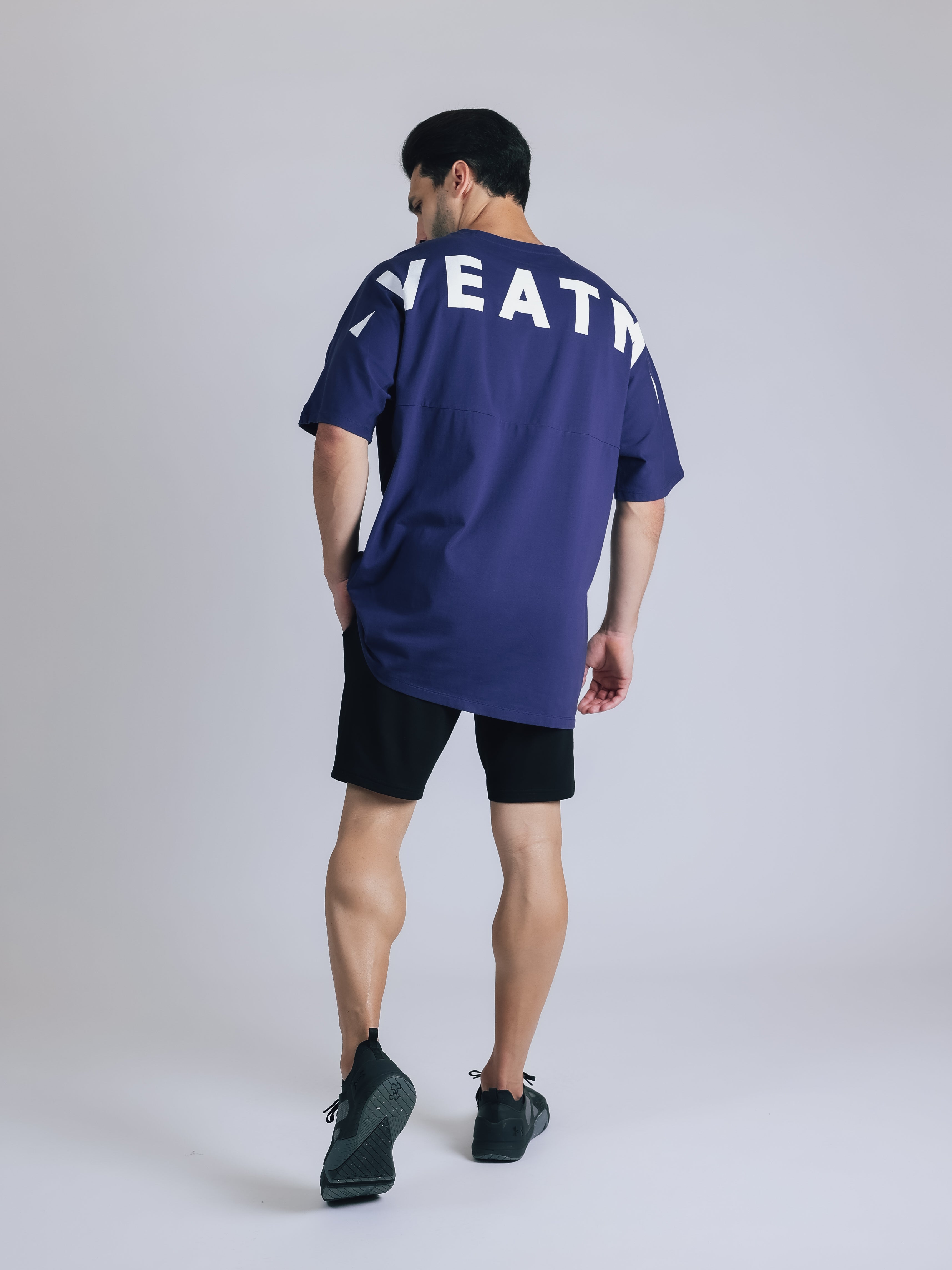 BACK LOGO SHORT SLEEVE BIG T-SHIRT【NAVY】