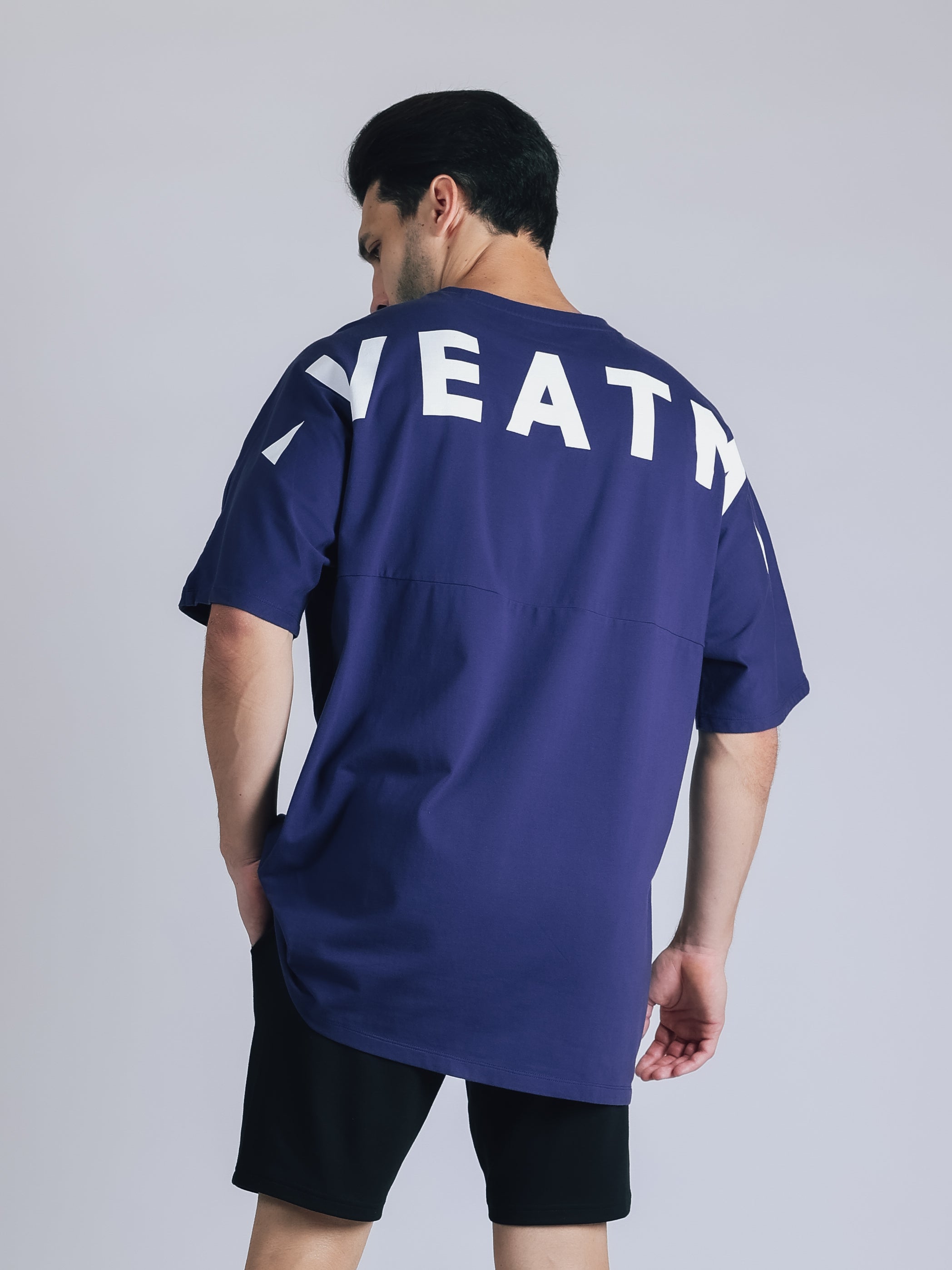 BACK LOGO SHORT SLEEVE BIG T-SHIRT【NAVY】