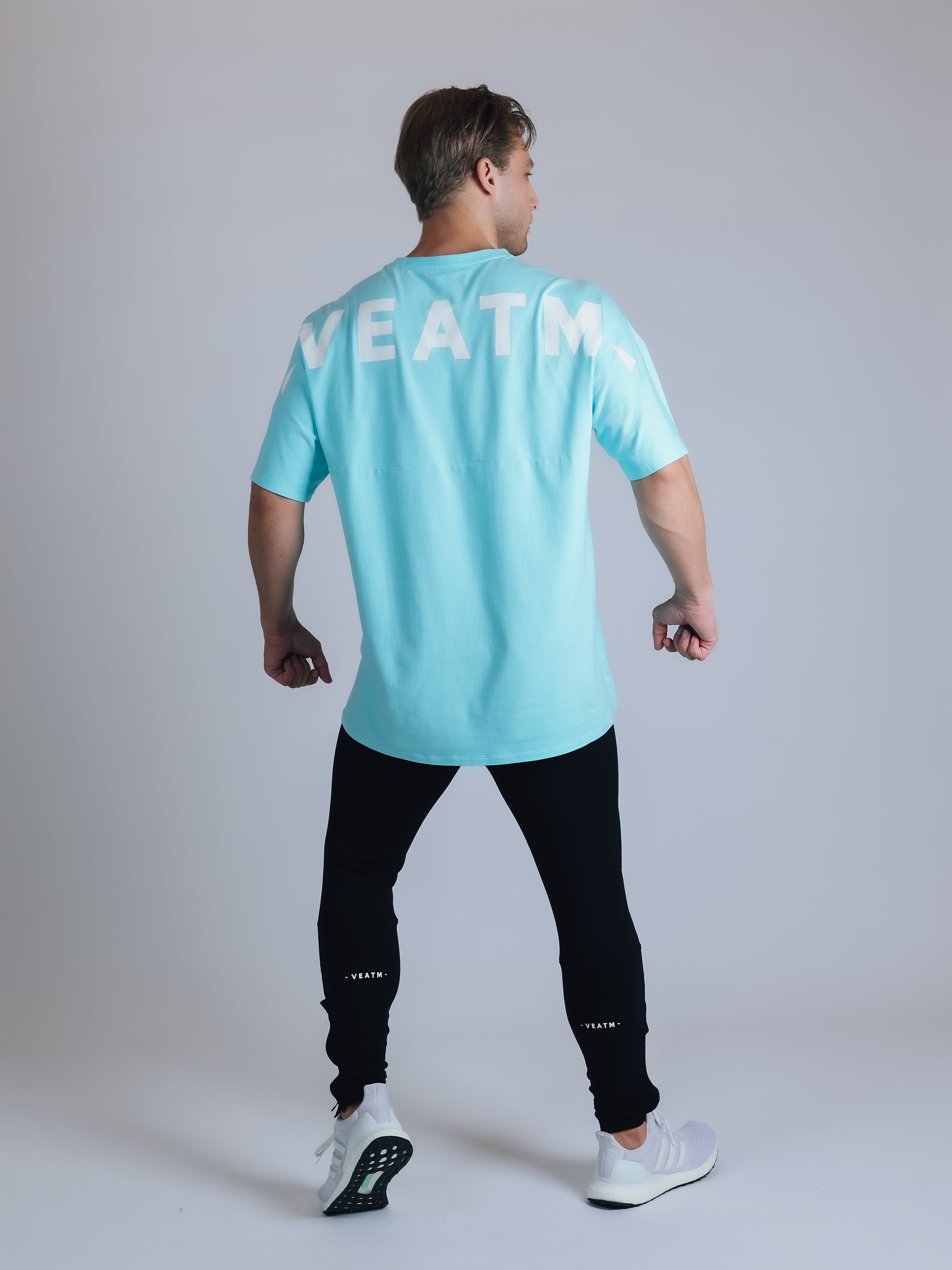 BACK LOGO SHORT SLEEVE BIG T-SHIRT【SAX】