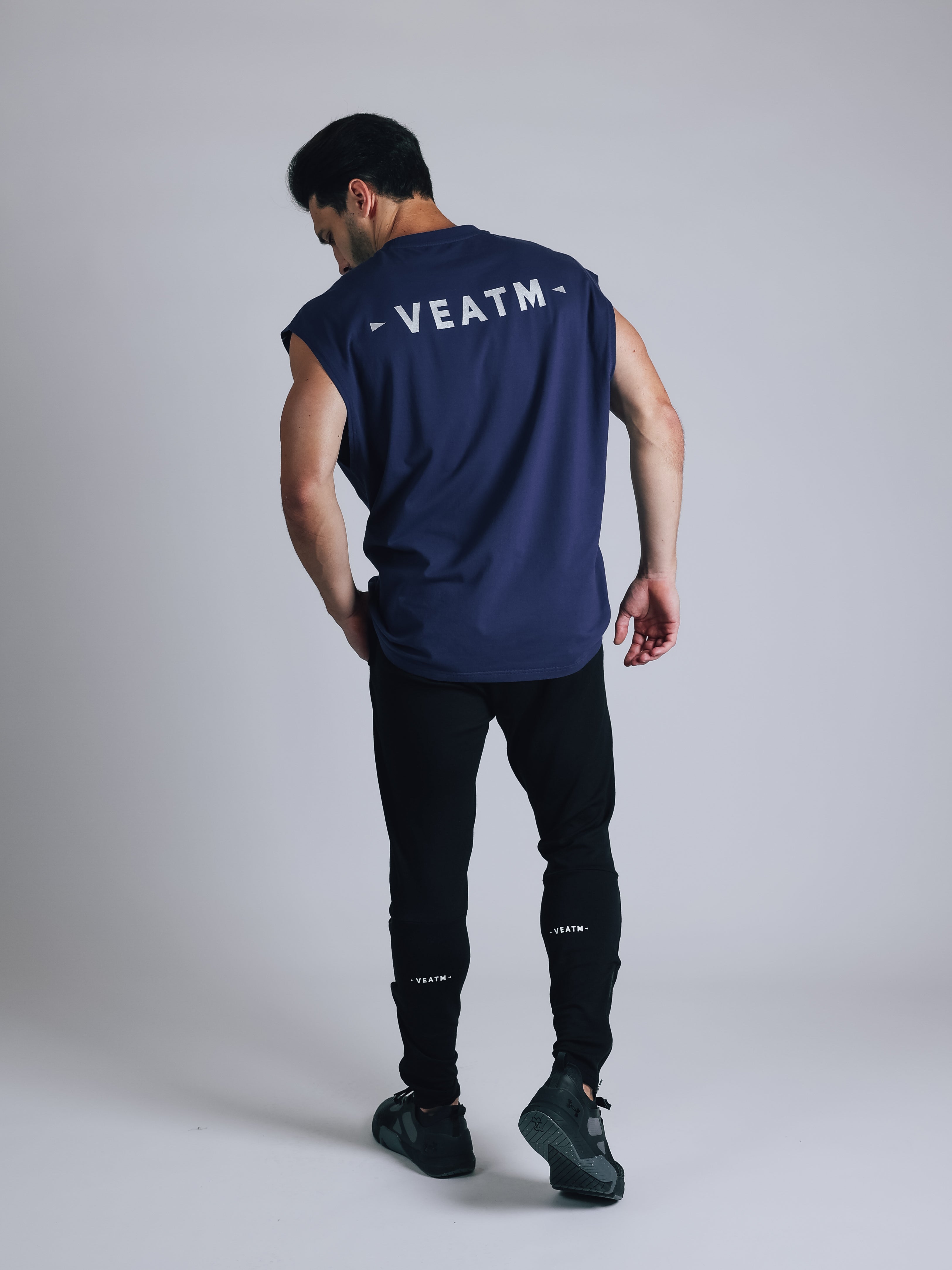 NO SLEEVE TOPS【NAVY】
