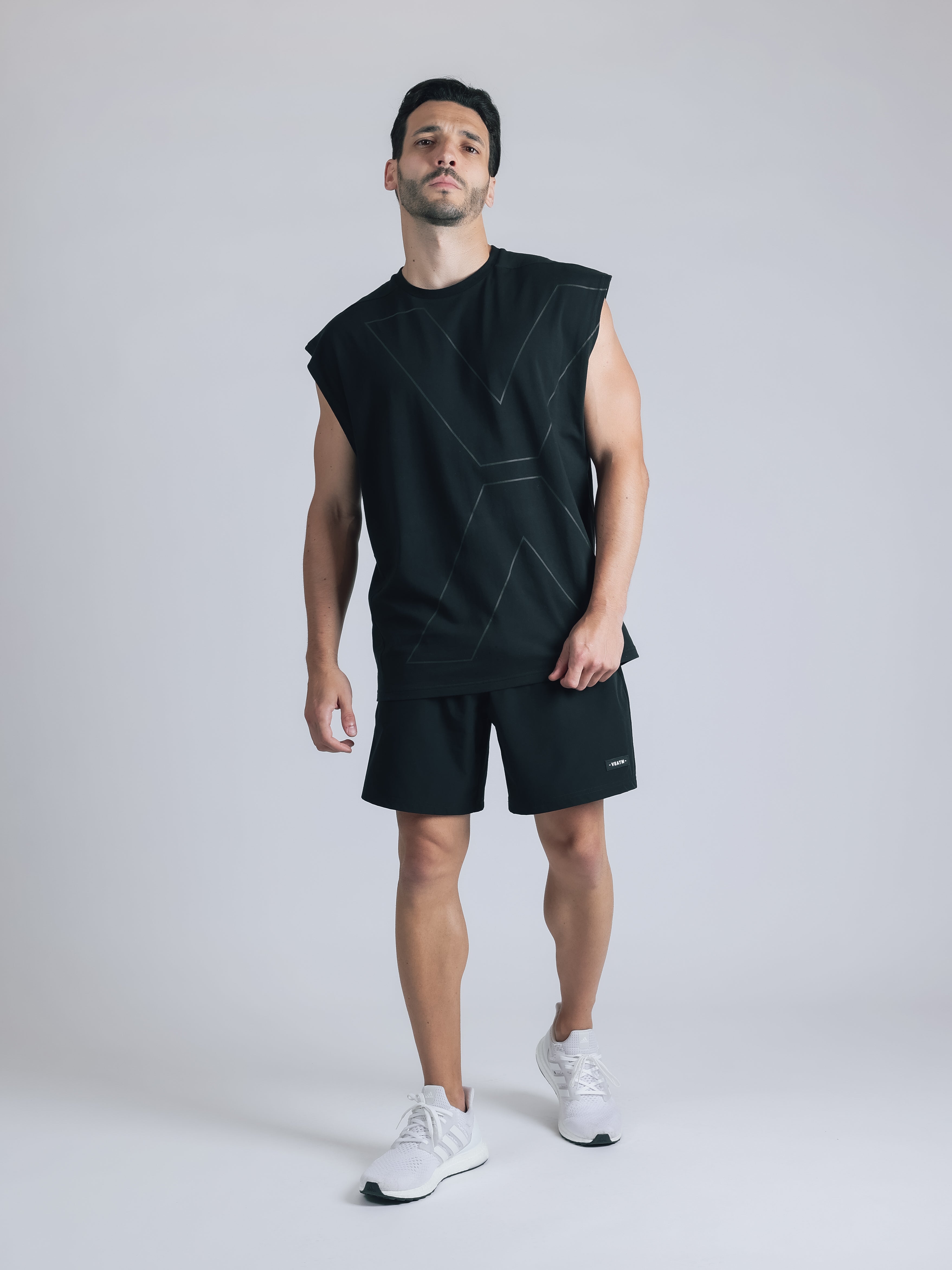 NO SLEEVE TOPS【BLACK】