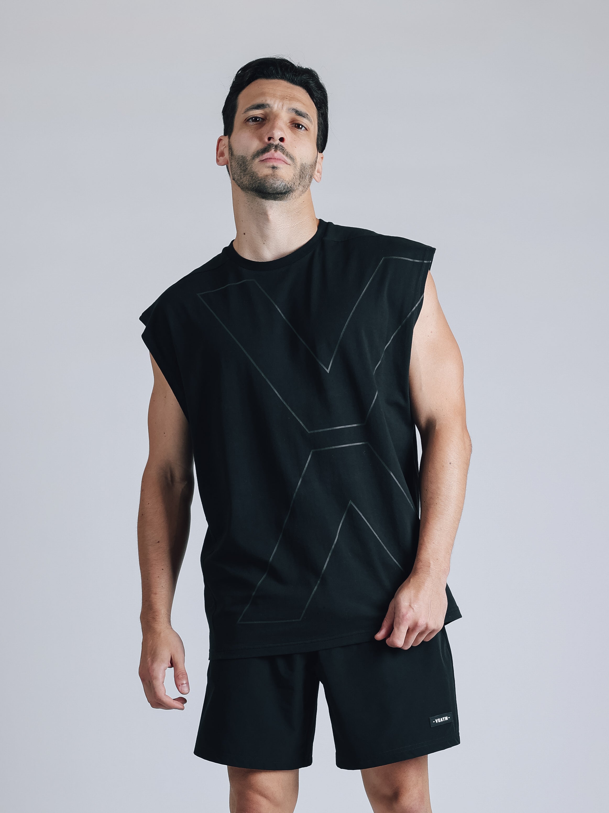 NO SLEEVE TOPS【BLACK】