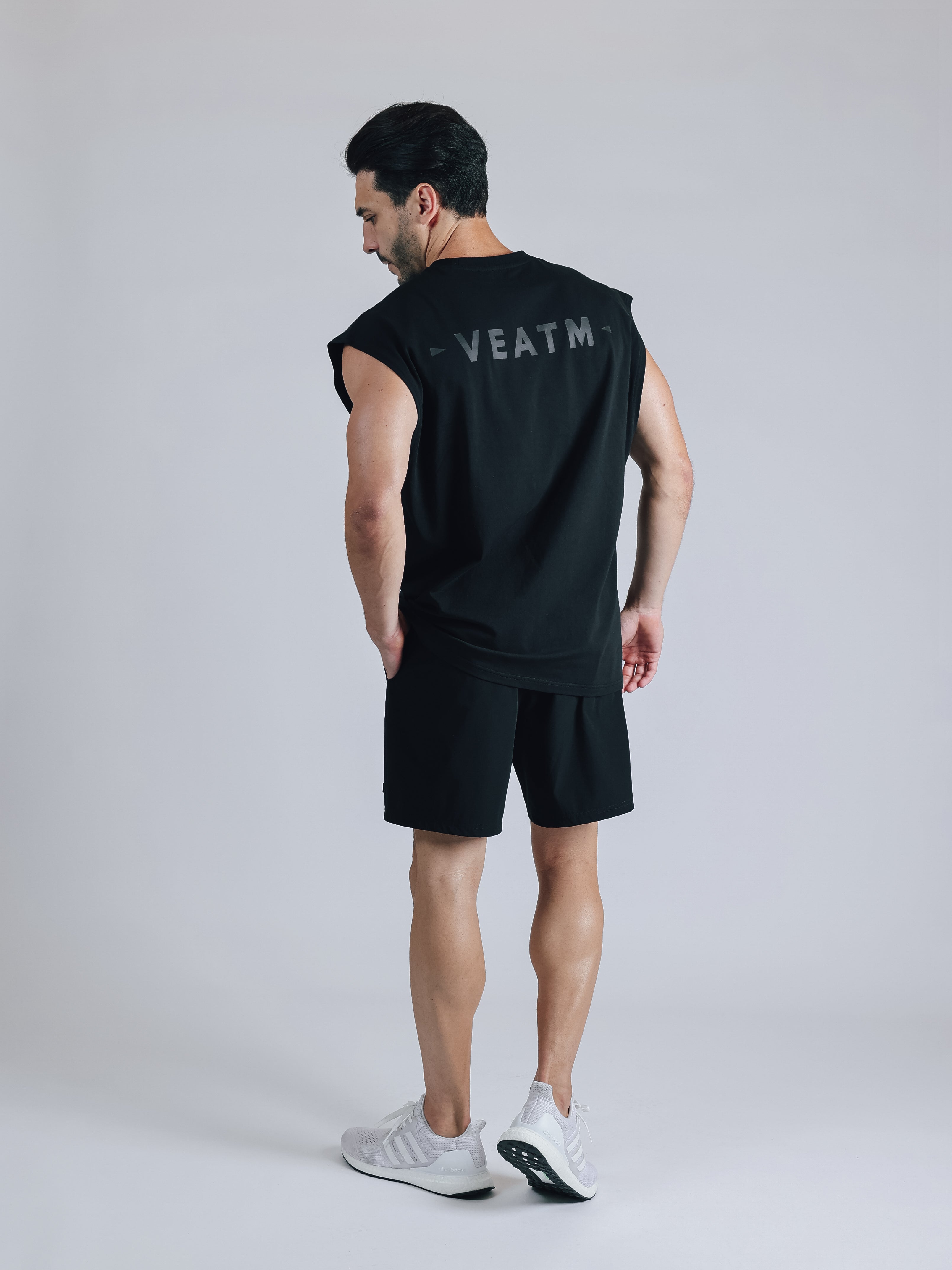 NO SLEEVE TOPS【BLACK】