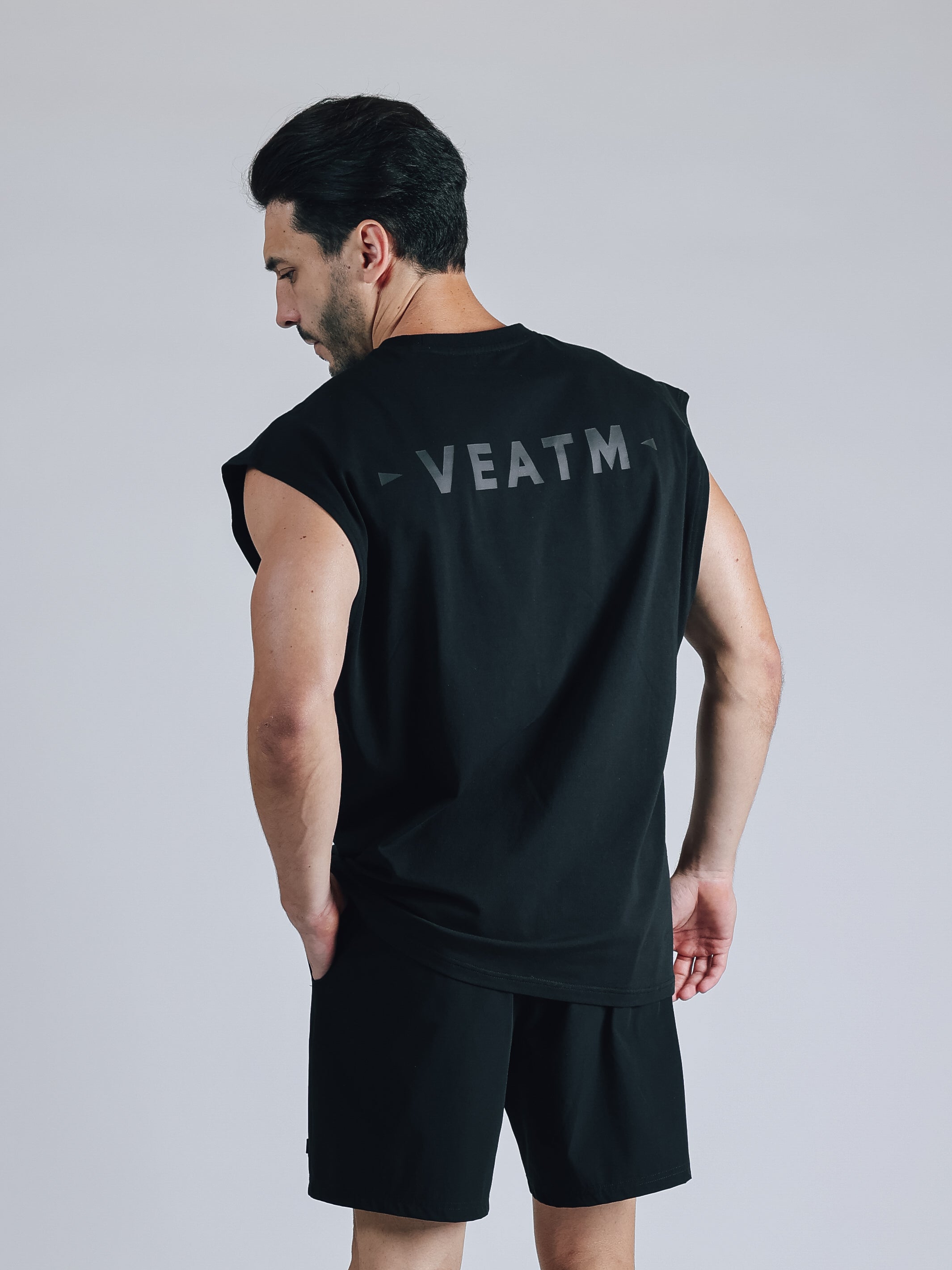 NO SLEEVE TOPS【BLACK】