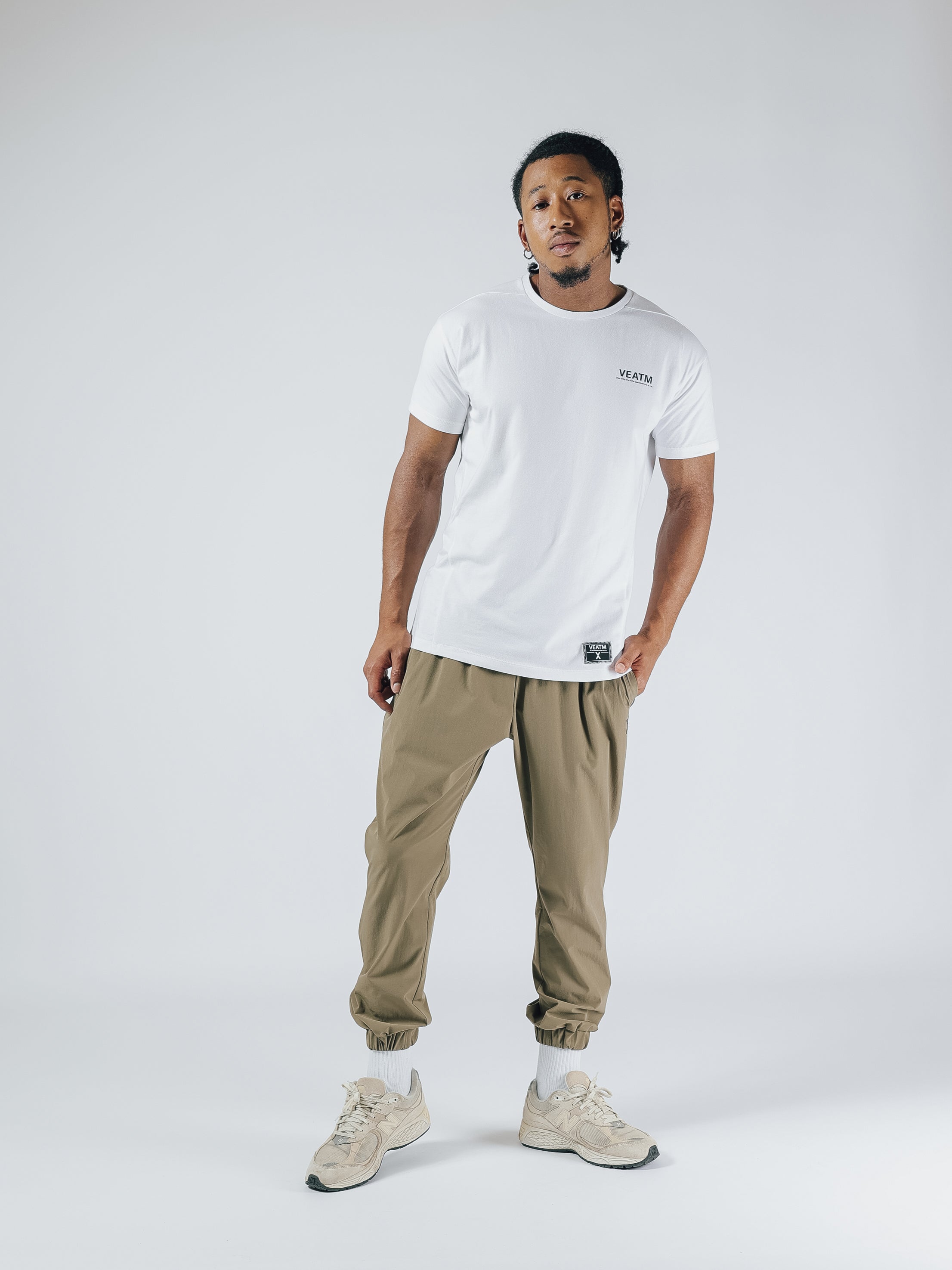 SHORT SLEEVE SLIM T-SHIRT【OFF WHITE】