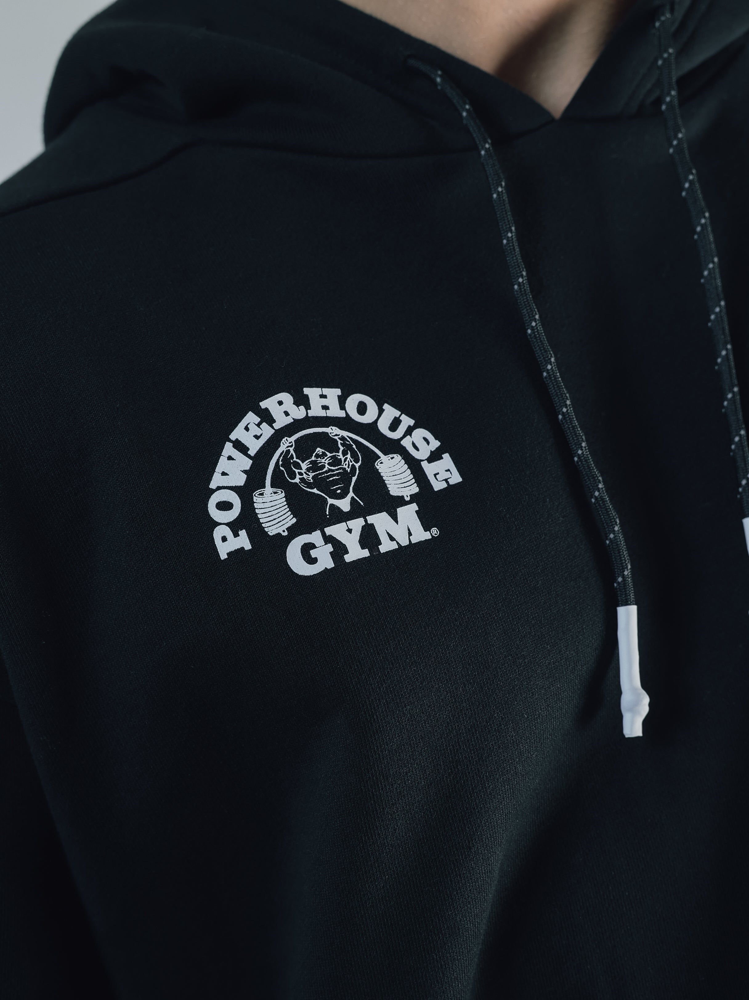 POWER HOUSE LOGO SWEAT HOODIE【BLACK】