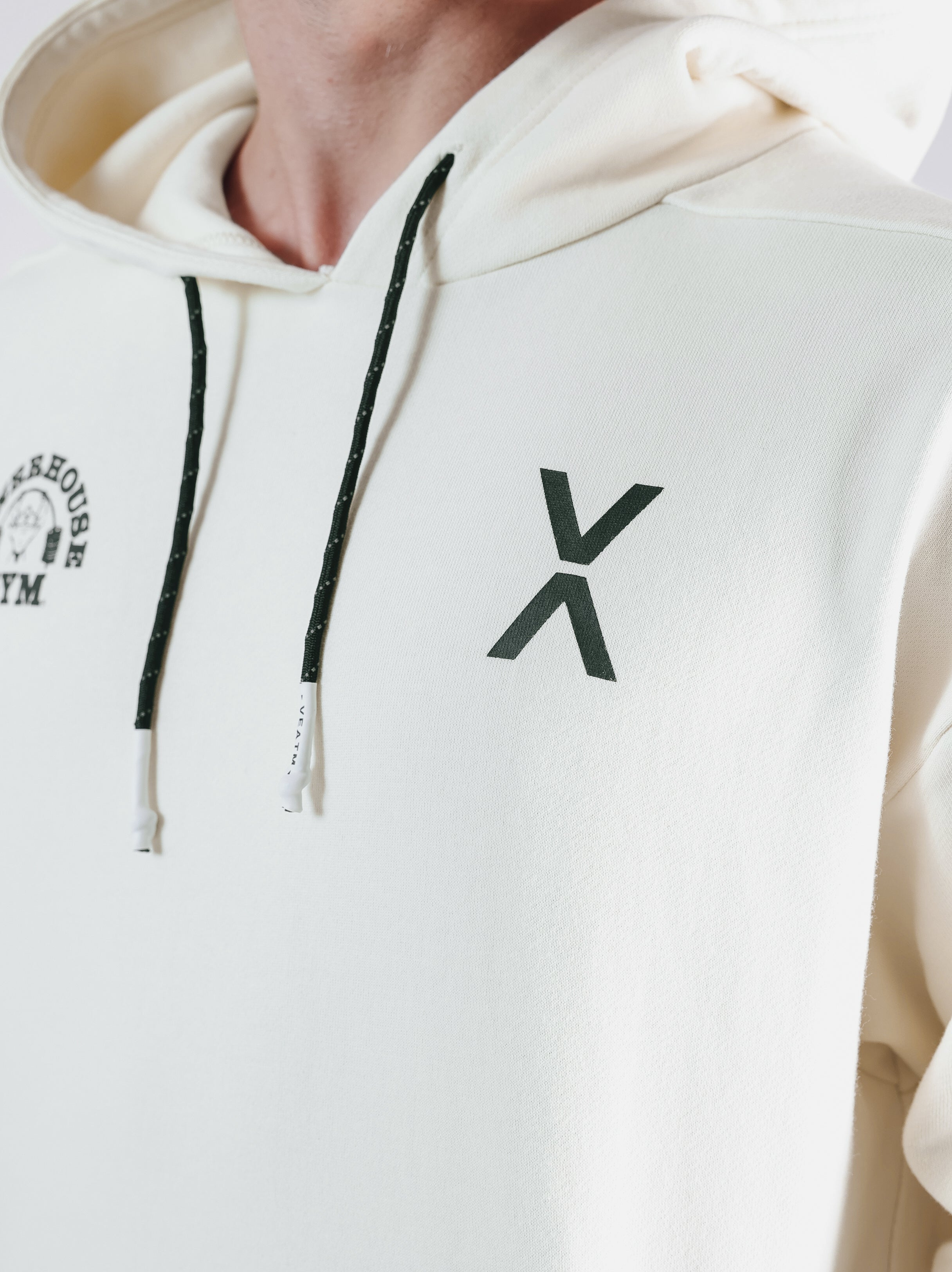 POWER HOUSE LOGO SWEAT HOODIE【IVORY】