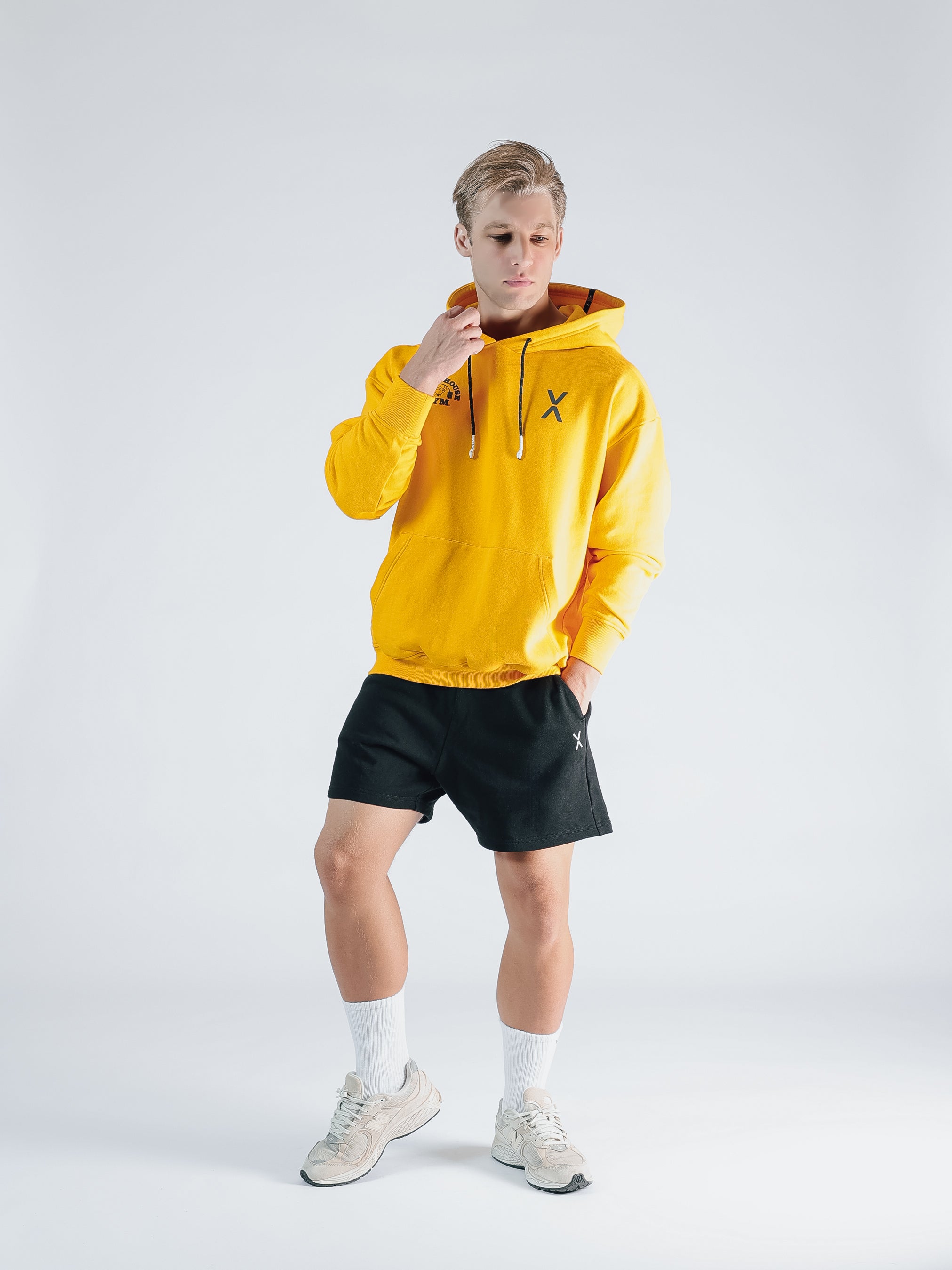 POWER HOUSE LOGO SWEAT HOODIE【YELLOW】