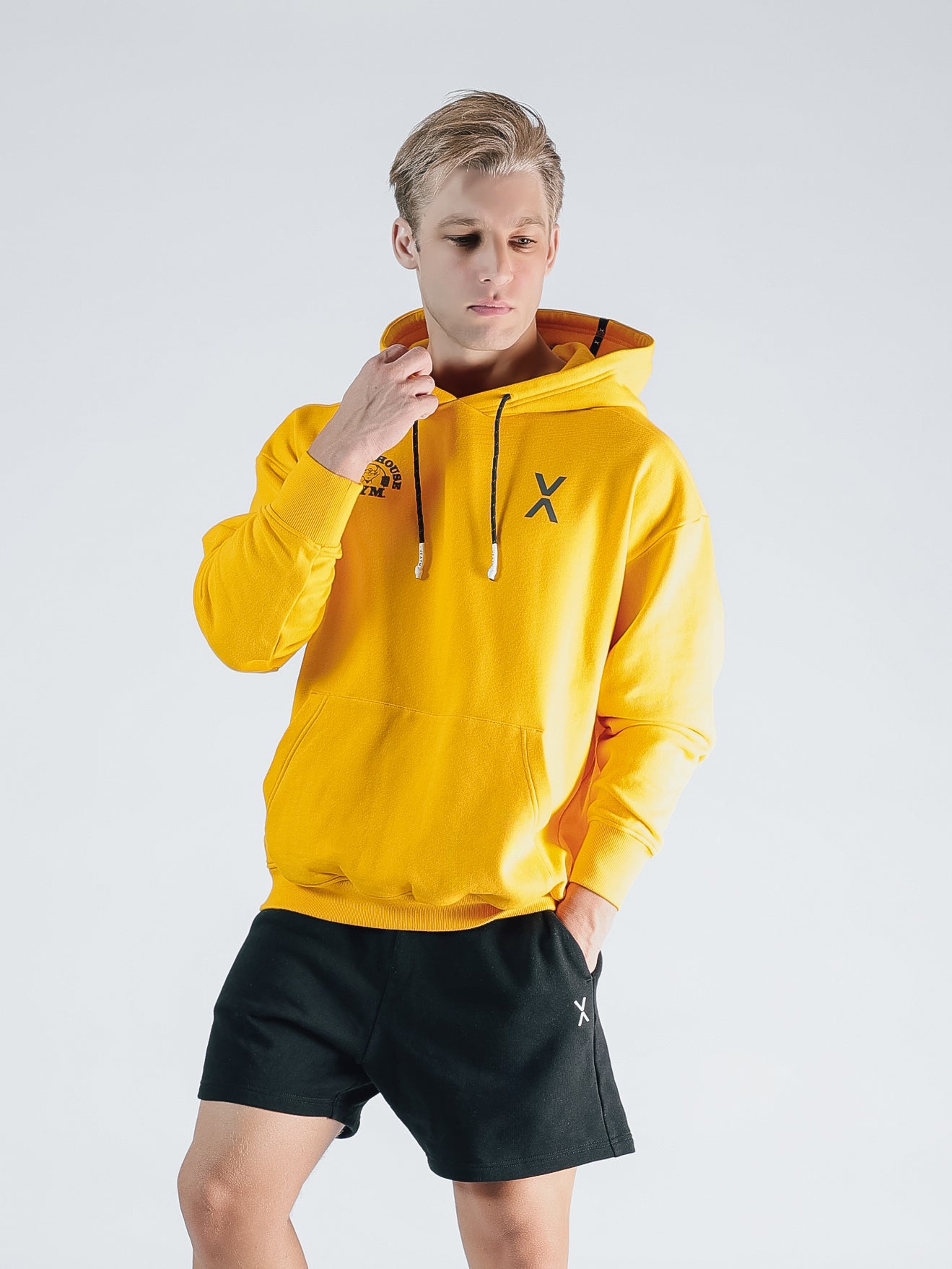 POWER HOUSE LOGO SWEAT HOODIE【YELLOW】
