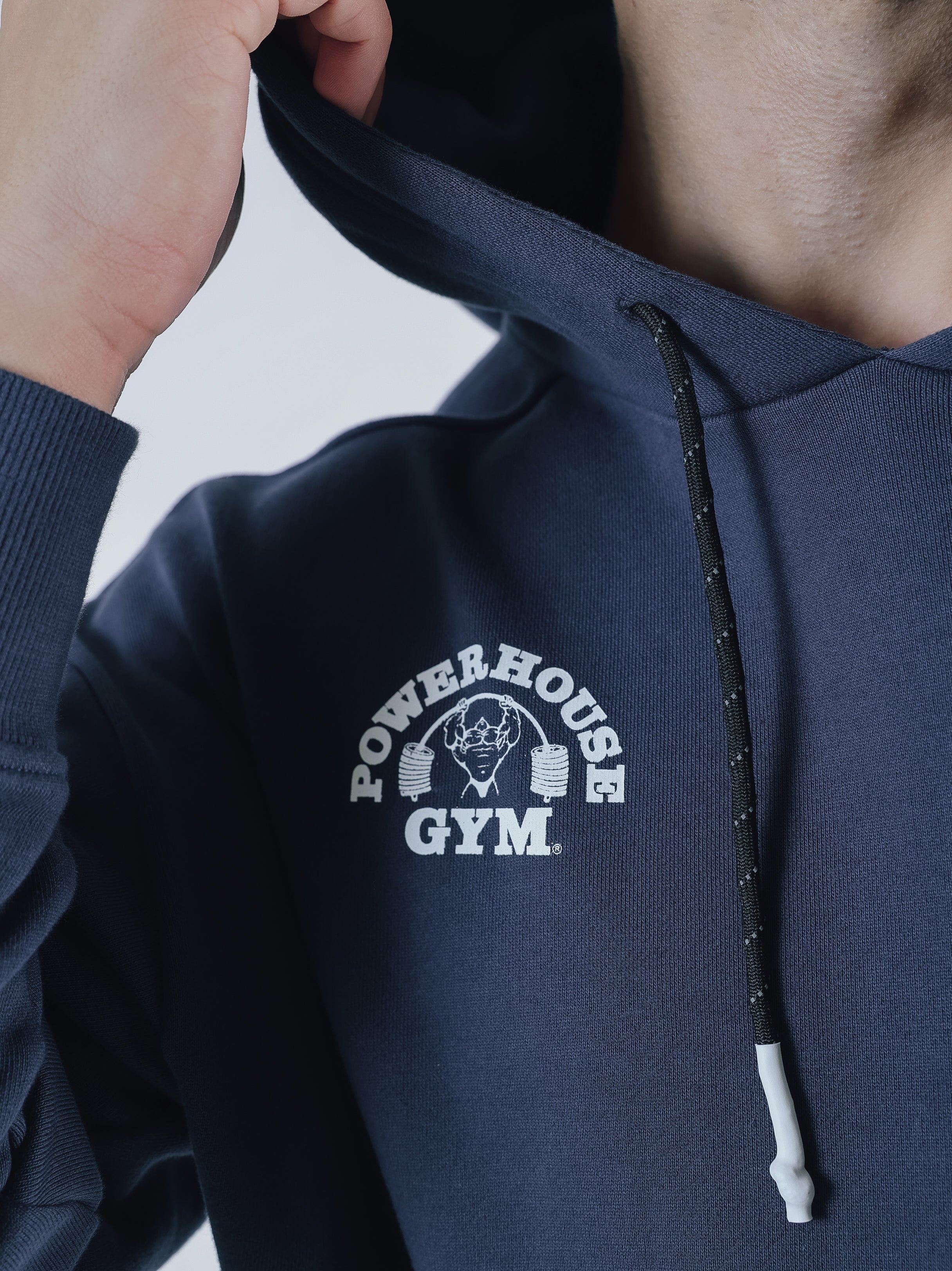 POWER HOUSE LOGO SWEAT HOODIE【BLUE】