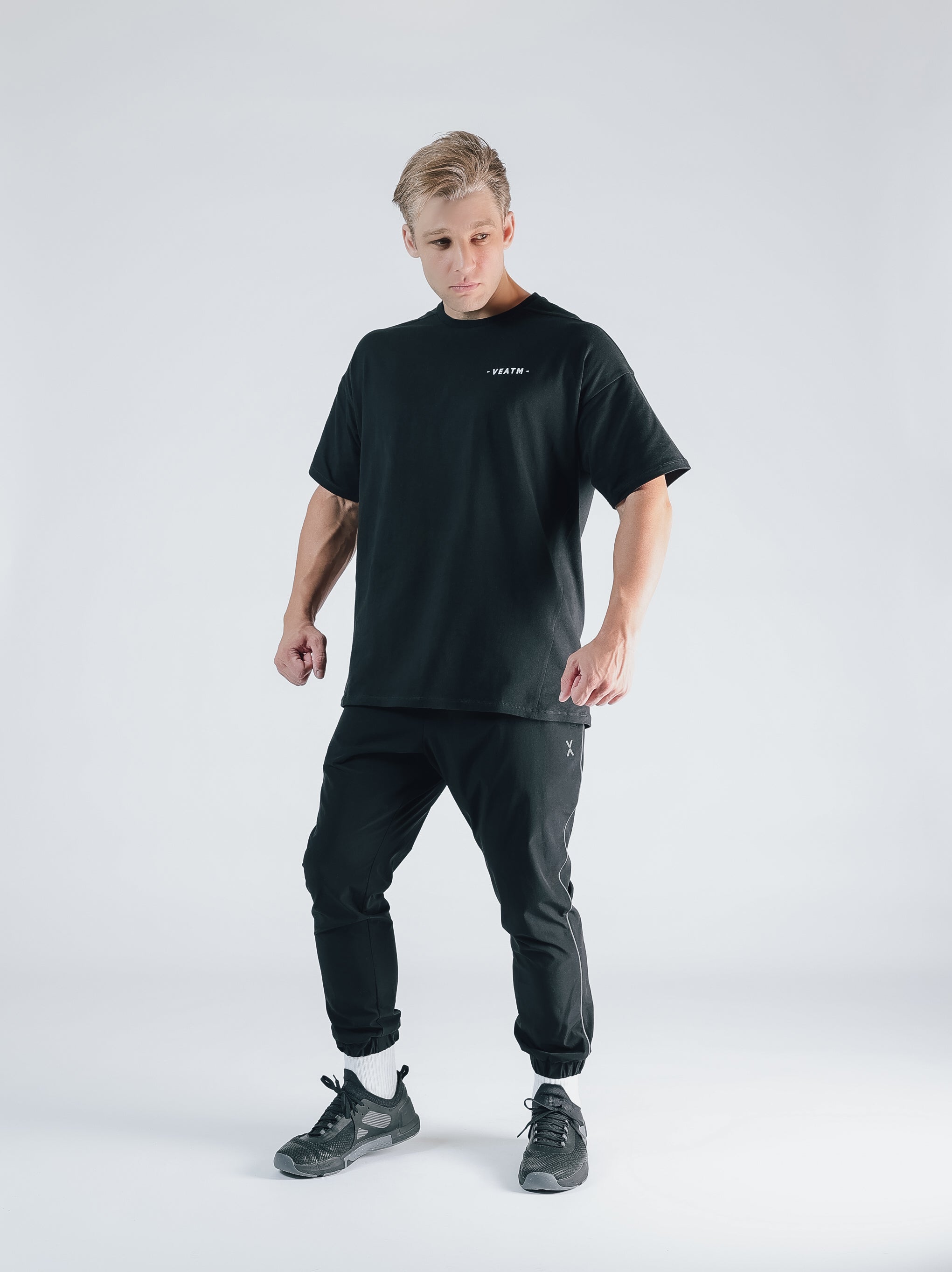 POWER HOUSE LOGO BIG T-SHIRT【BLACK】