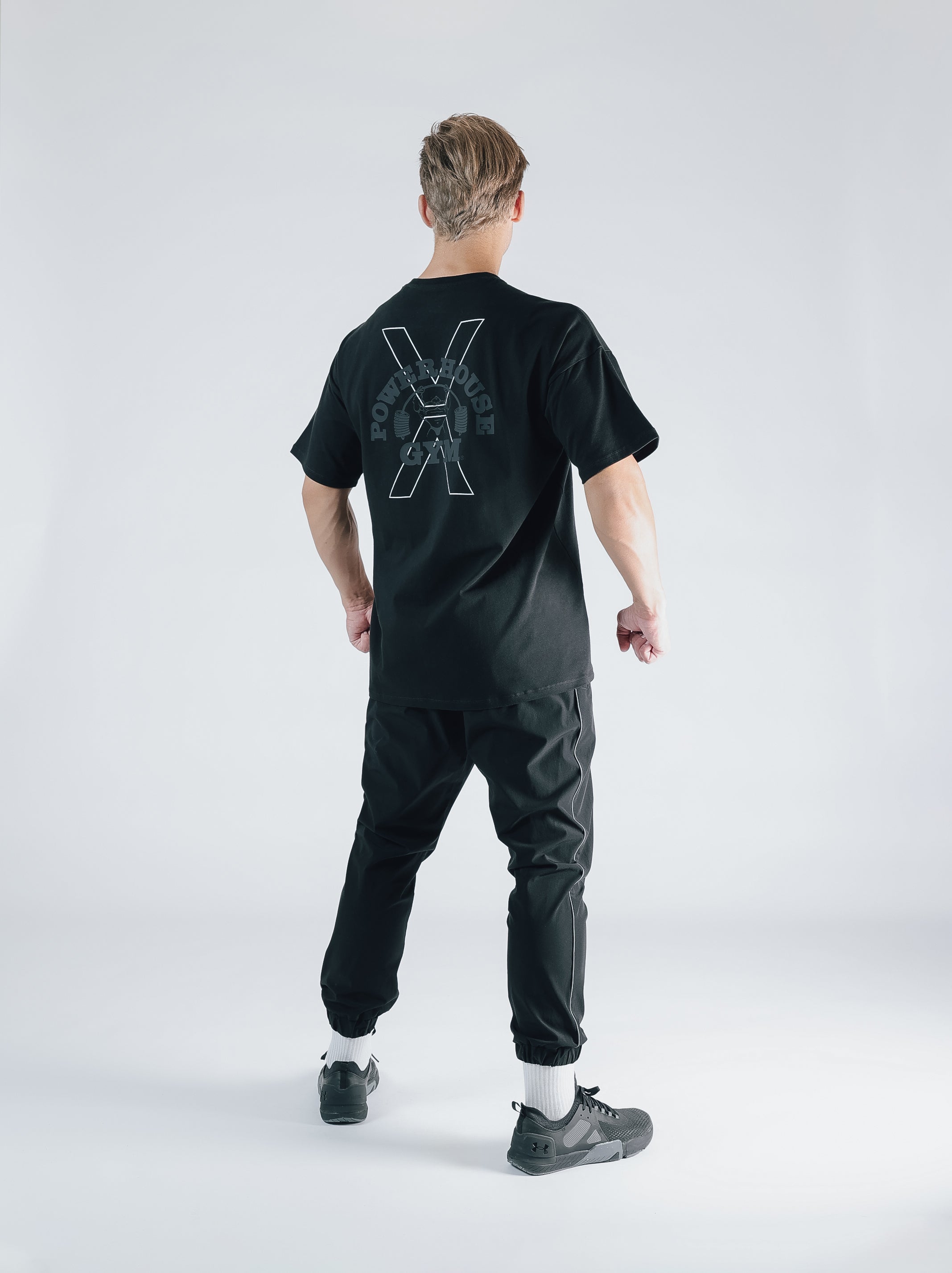 POWER HOUSE LOGO BIG T-SHIRT【BLACK】