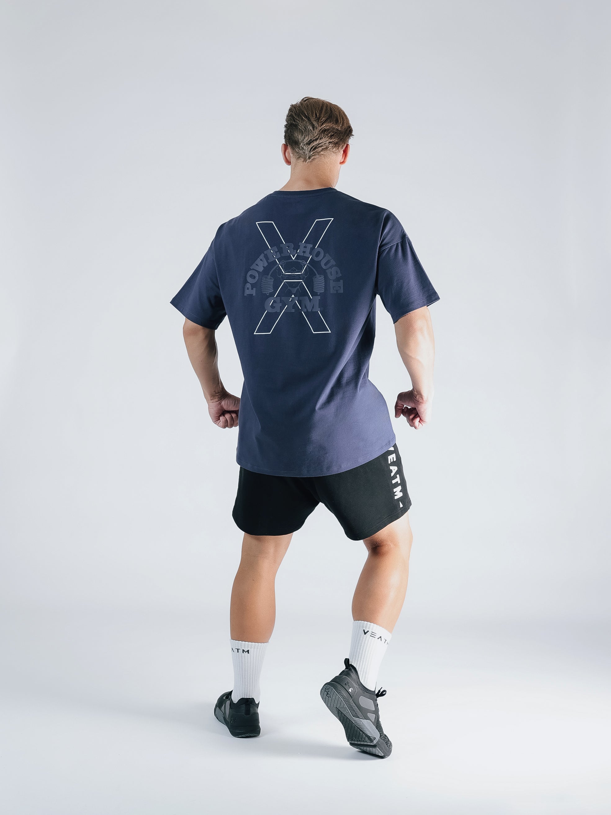 POWER HOUSE LOGO BIG T-SHIRT【BLUE】