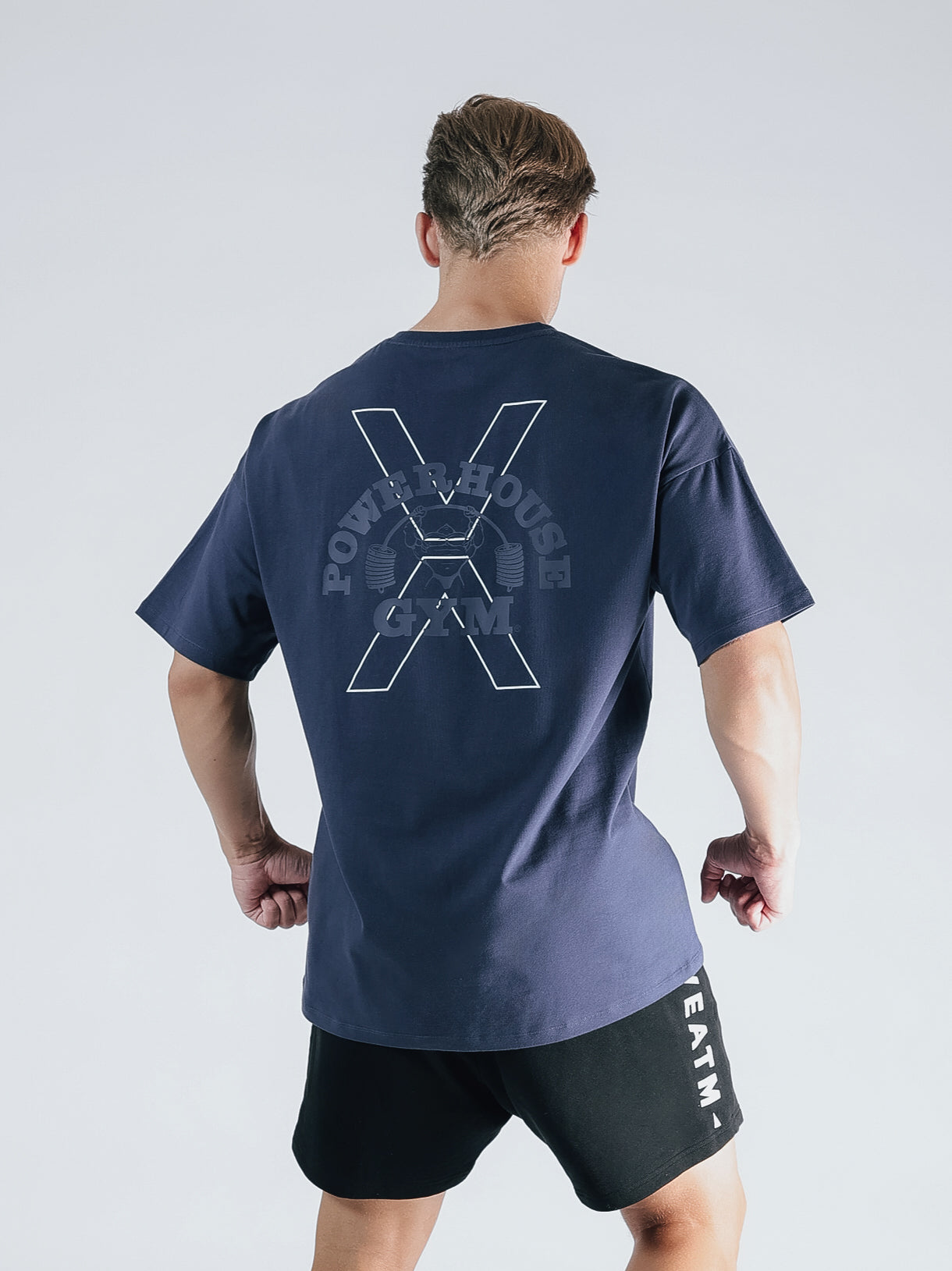 POWER HOUSE LOGO BIG T-SHIRT【BLUE】