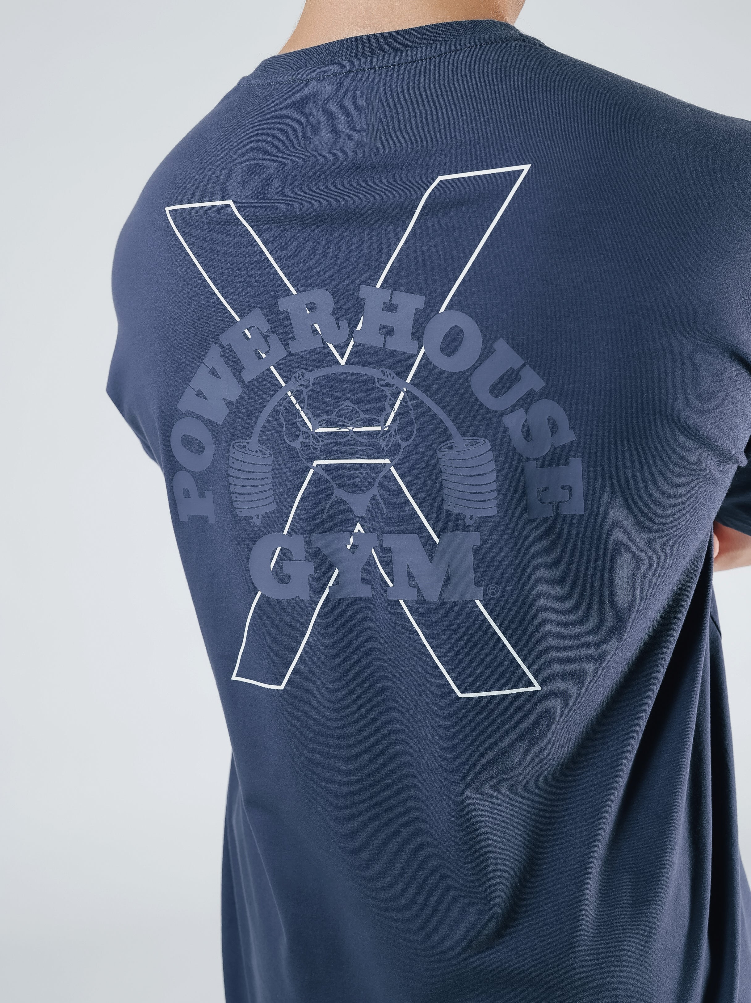 POWER HOUSE LOGO BIG T-SHIRT【BLUE】