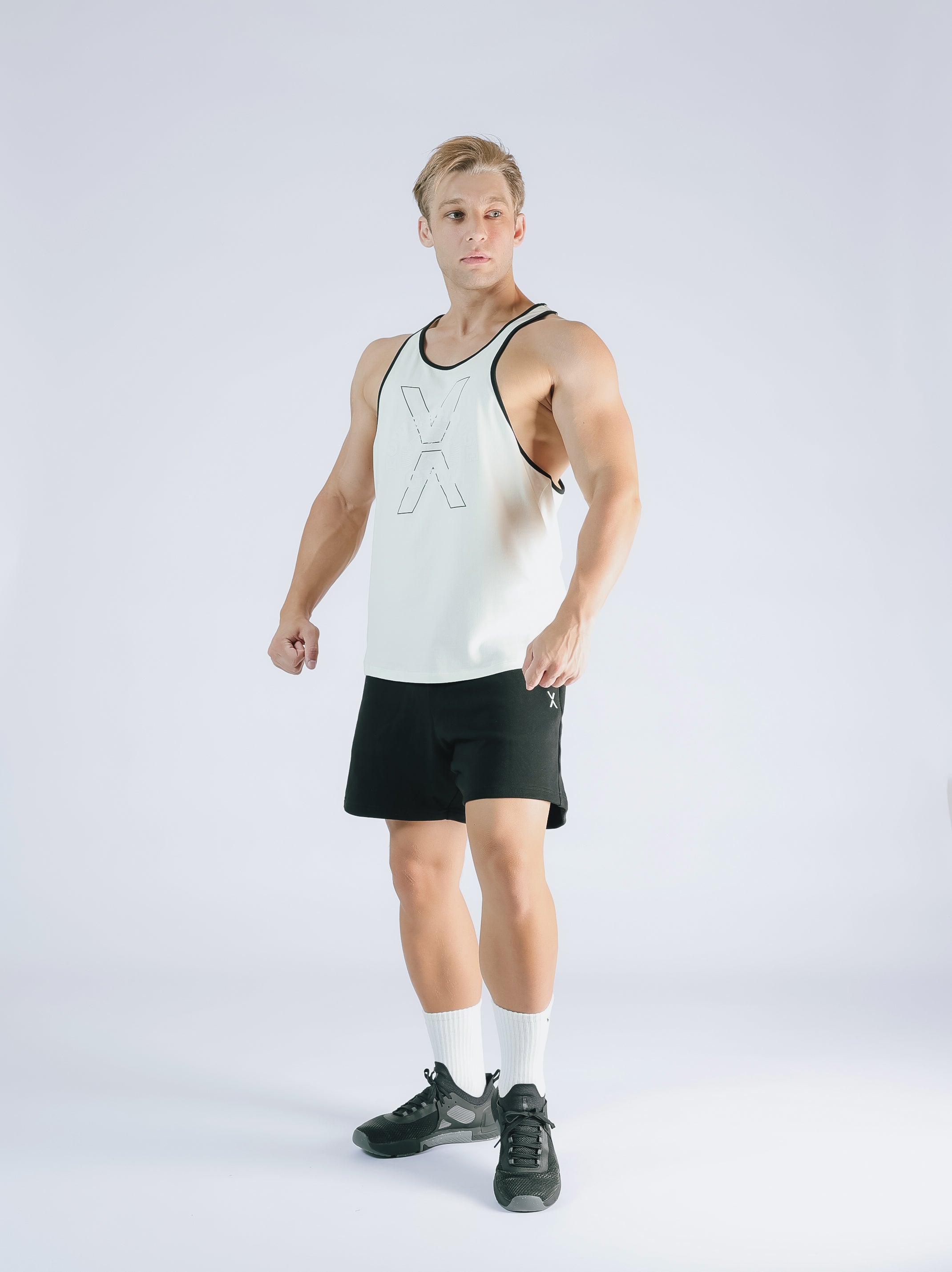 POWER HOUSE LOGO YBACK TANK TOP【IVORY】