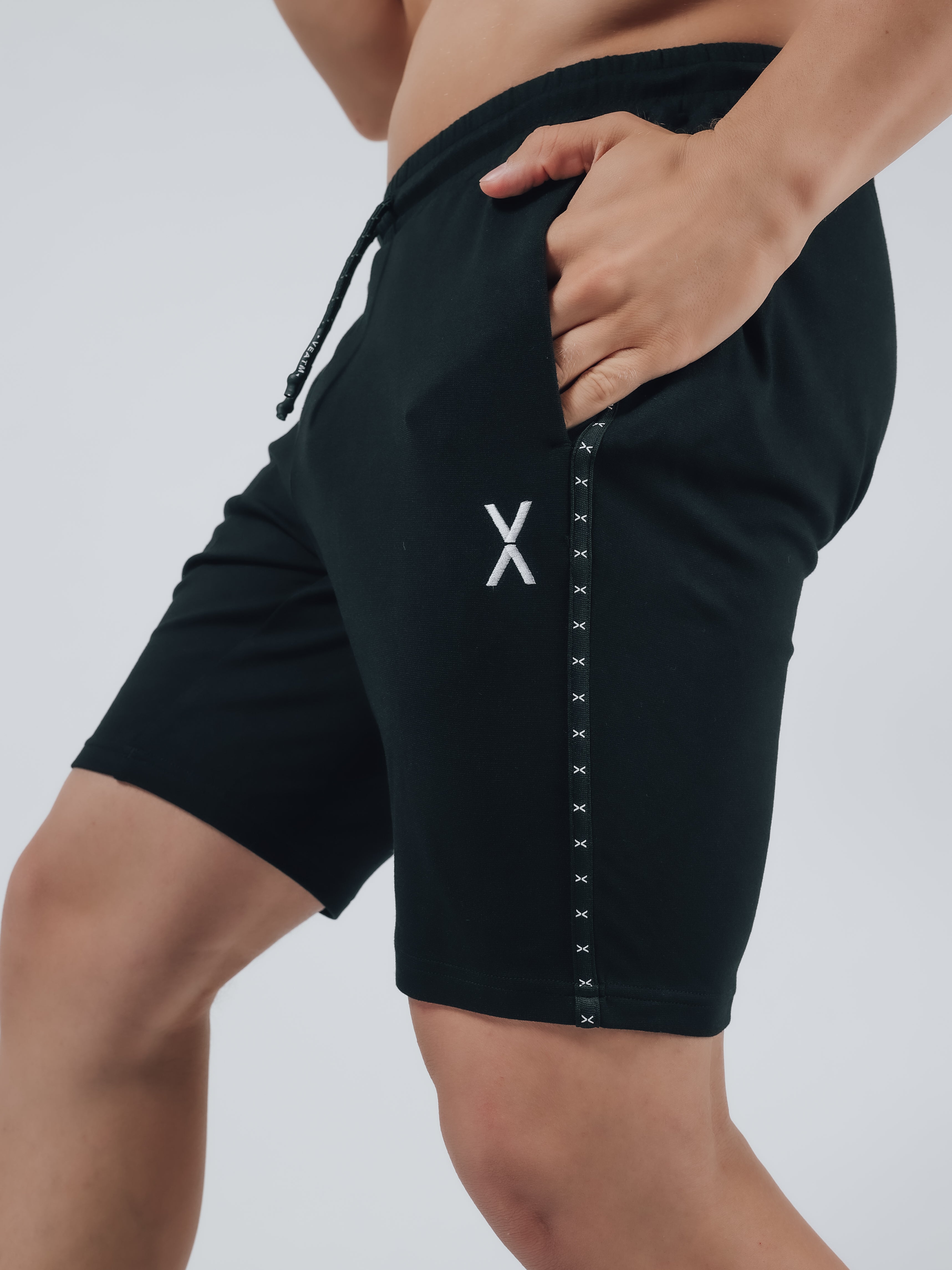 WARM UP STRETCH SHORT PANTS【BLACK】