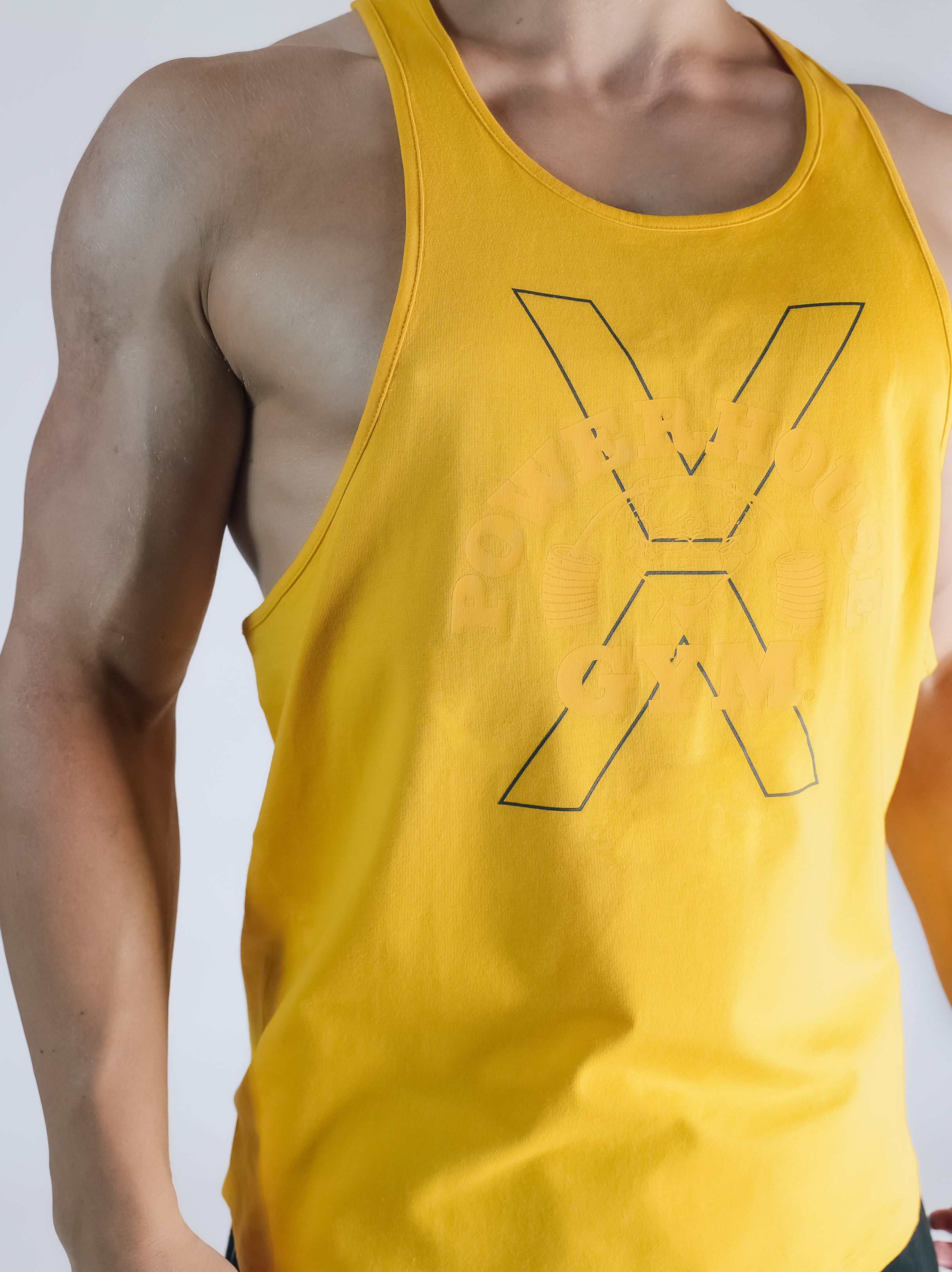 POWER HOUSE LOGO YBACK TANK TOP【YELLOW】