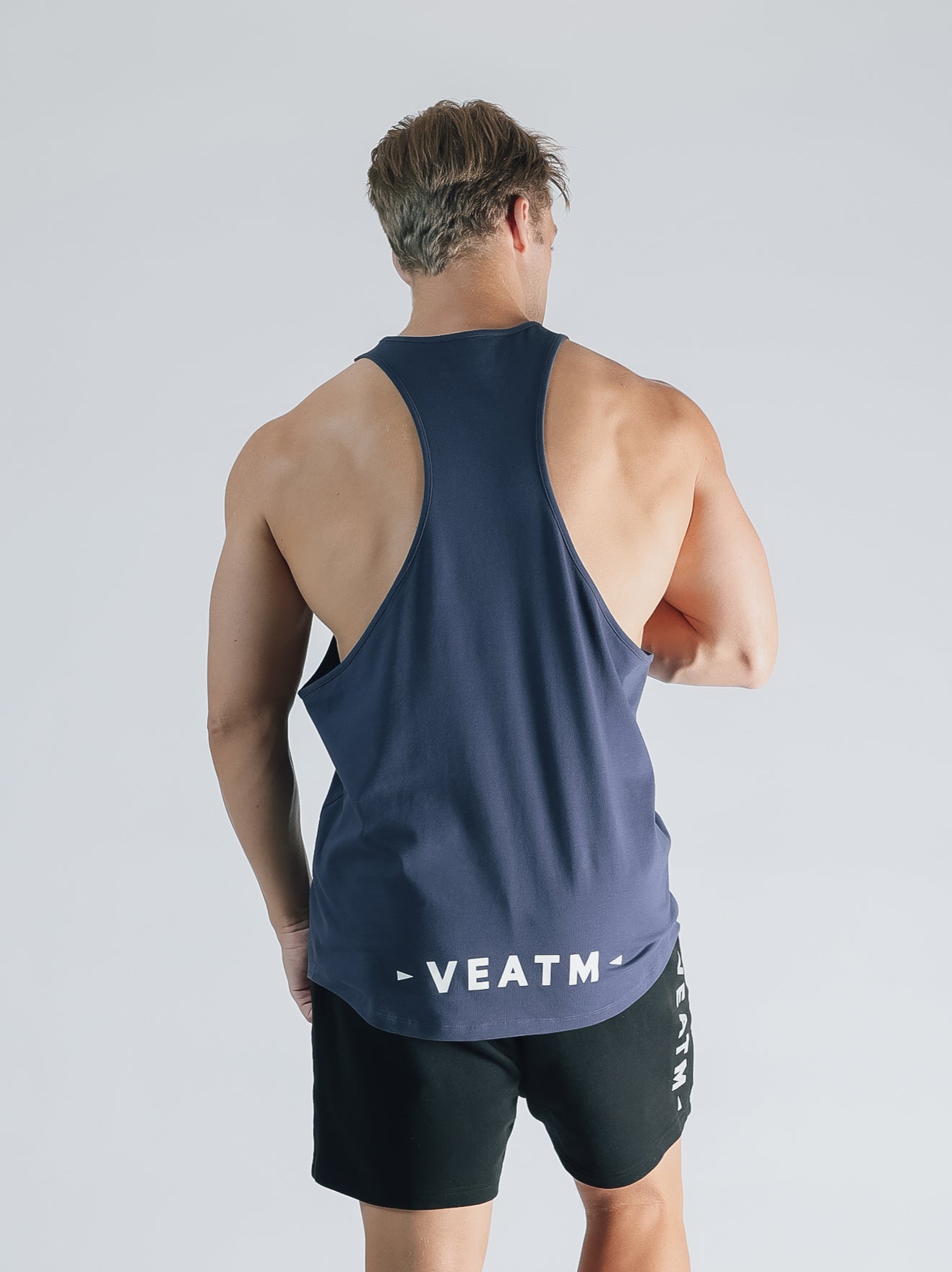 POWER HOUSE LOGO YBACK TANK TOP【BLUE】