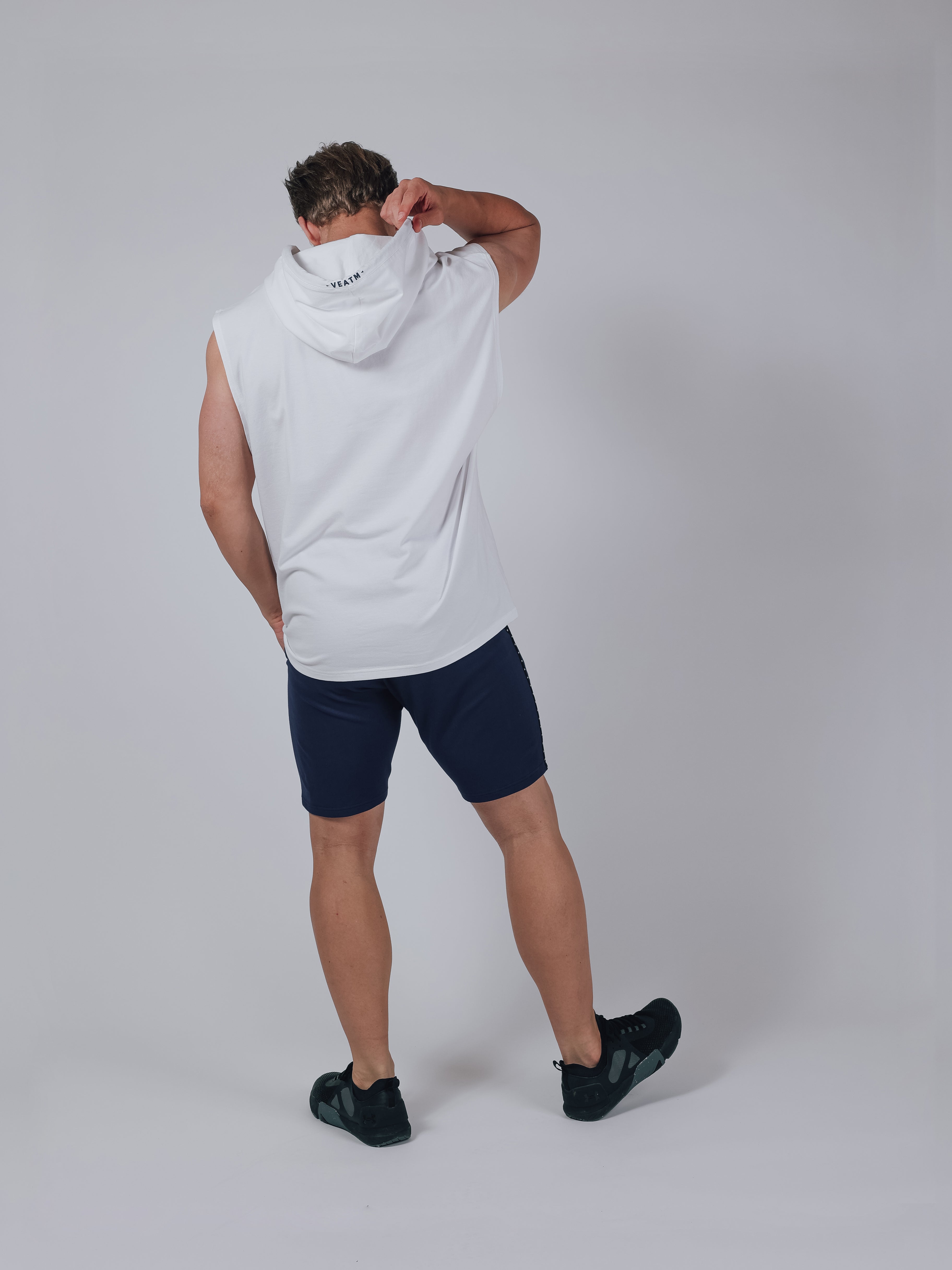 NO SLEEVE HOODIE【OFF WHITE】