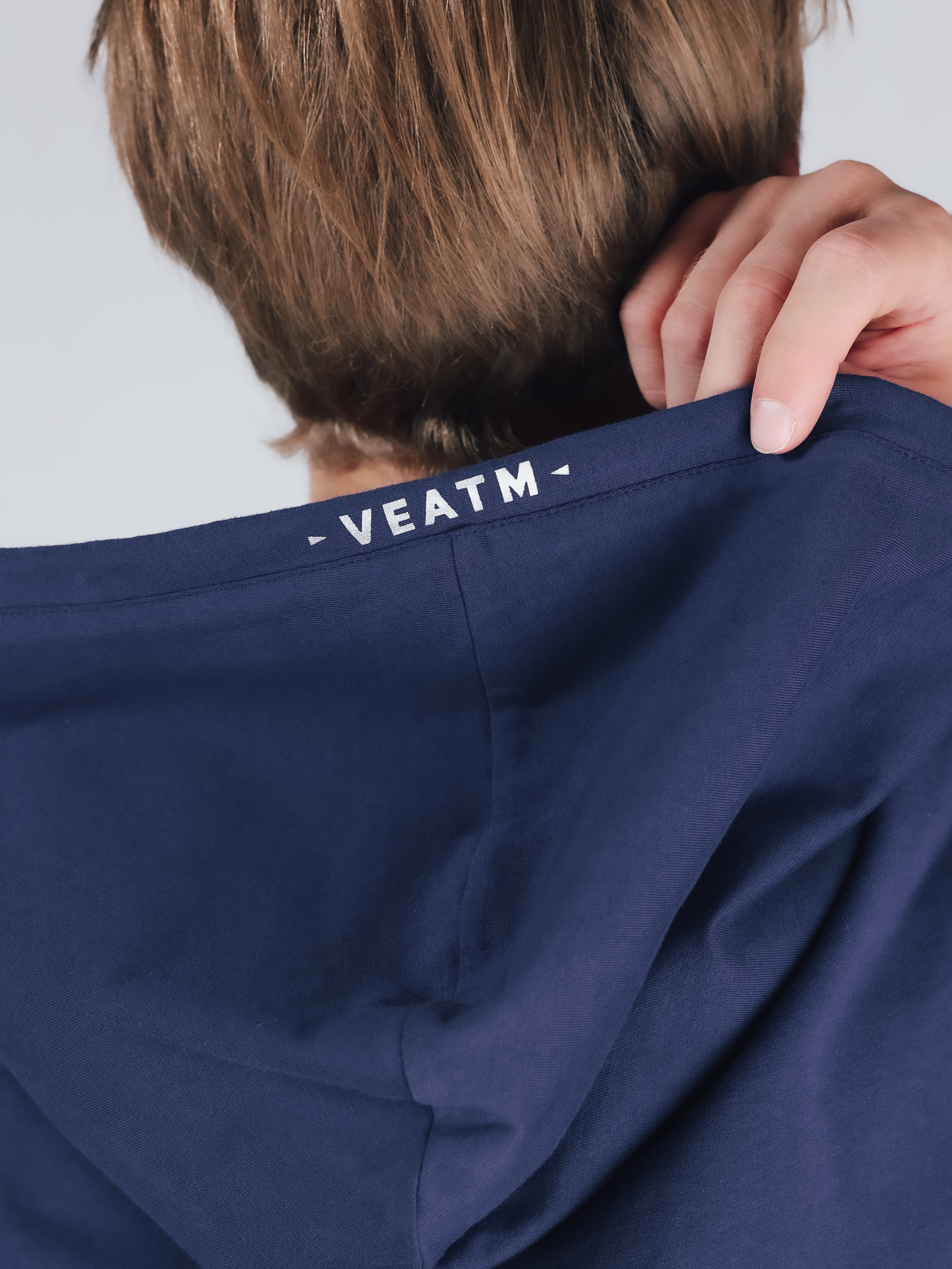 NO SLEEVE HOODIE【NAVY】