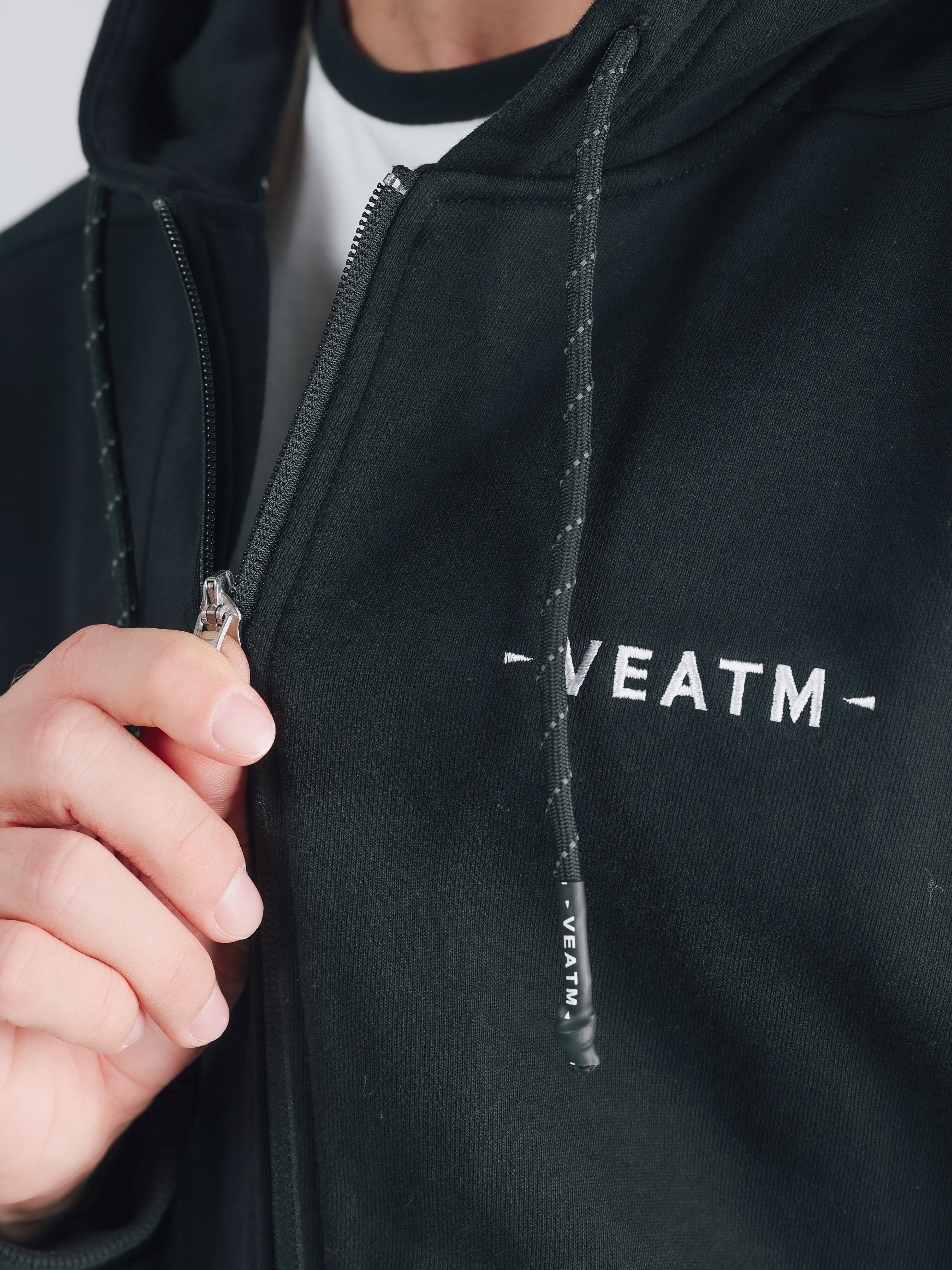 SWEAT FULL ZIP HOODIE【BLACK】