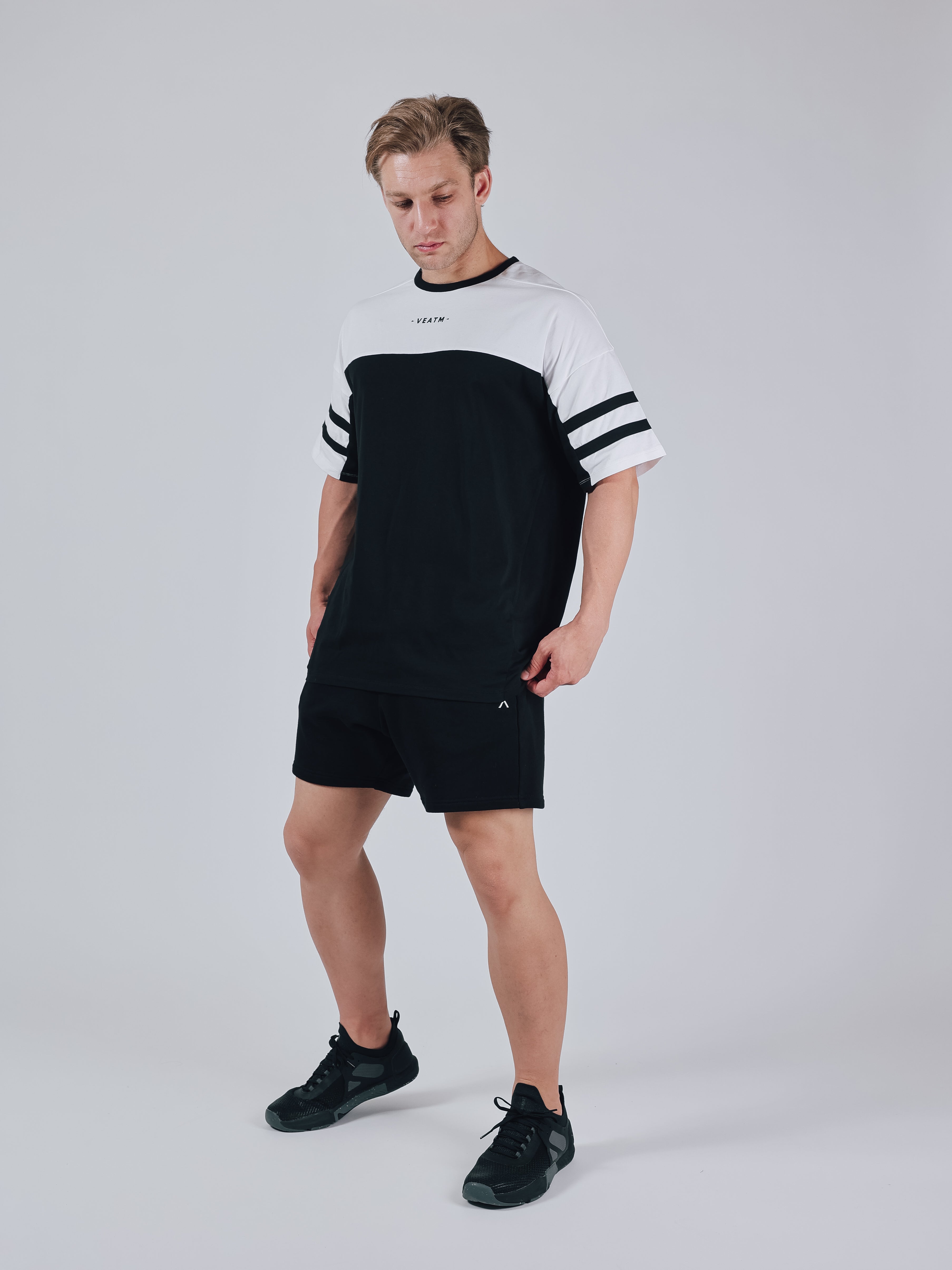 SHORT SLEEVE BIG T-SHIRT【BLACK×OFFWHITE】