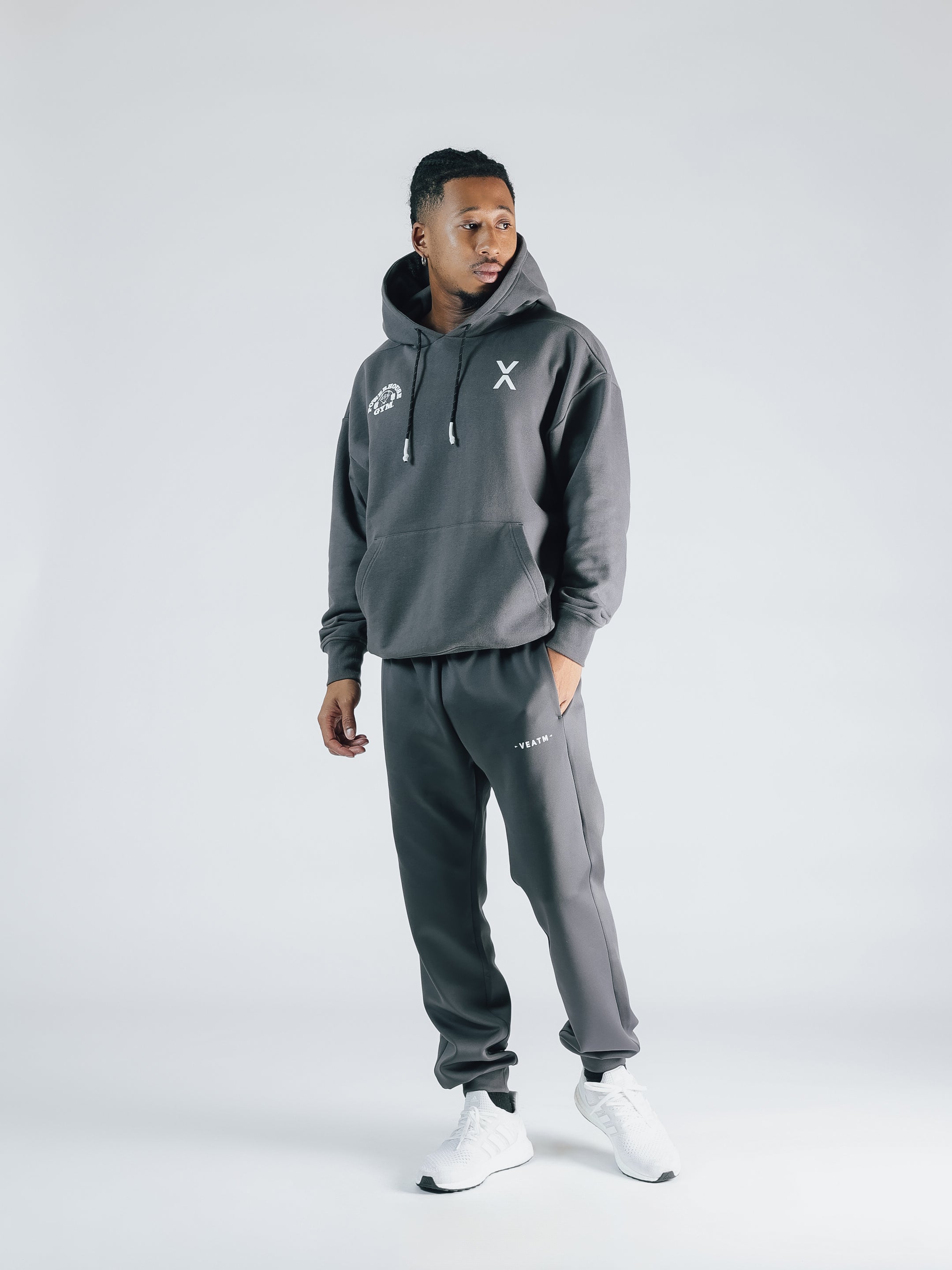 POWER HOUSE LOGO SWEAT HOODIE【CHARCOAL】